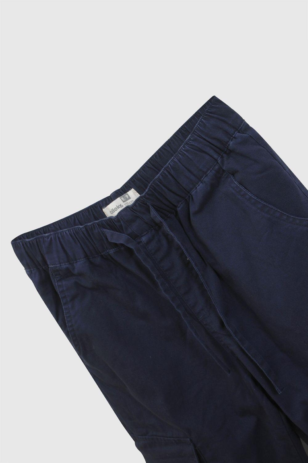 Pantalón jogger cargo niño azul 3/4A a 12/13A-2
