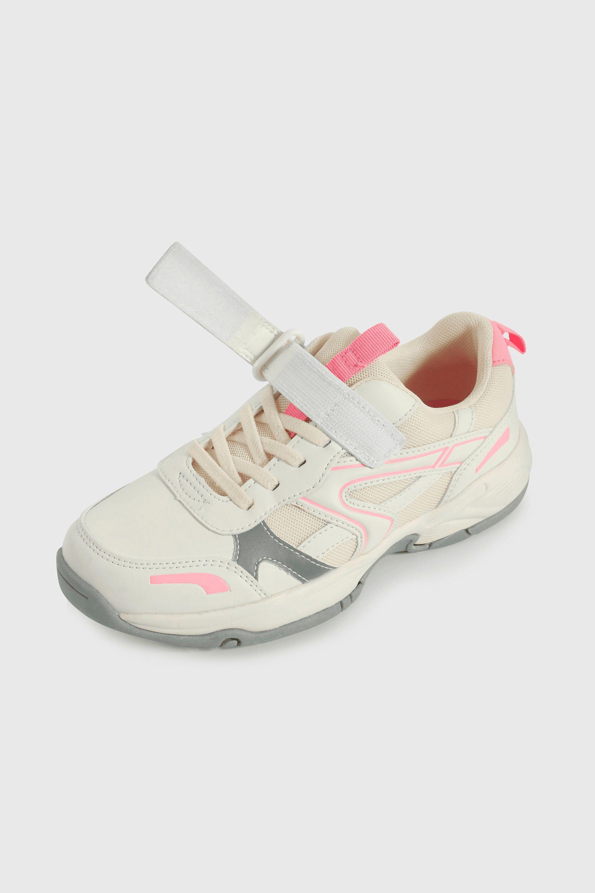 Zapatilla blanca para niña, estilo y comodidad-5