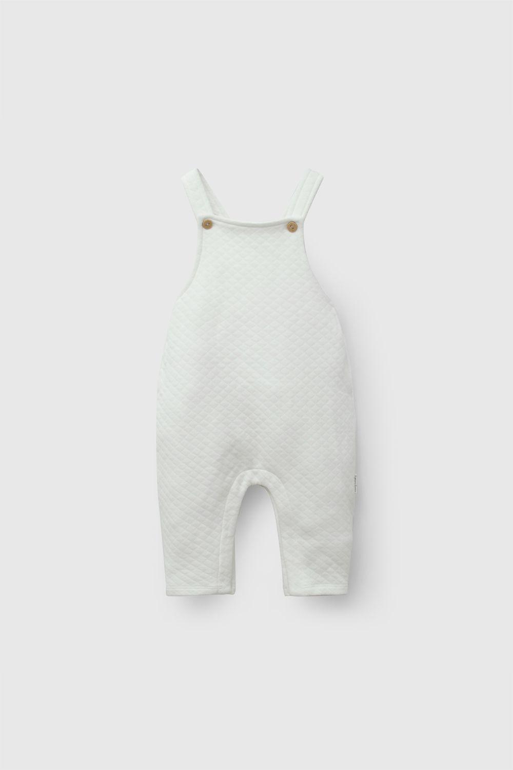 Jardinera Acolchada Beige Unisex Rn a 6-9M Colloky-0