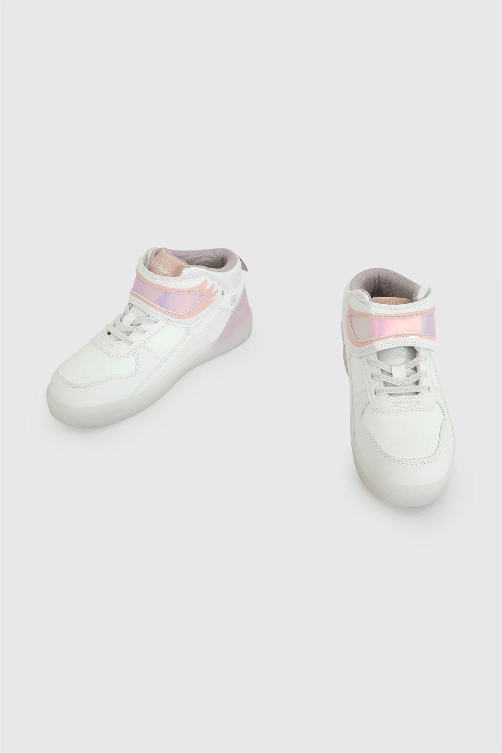 Zapatilla Luces Blanca Niña 28-38 Colloky-3