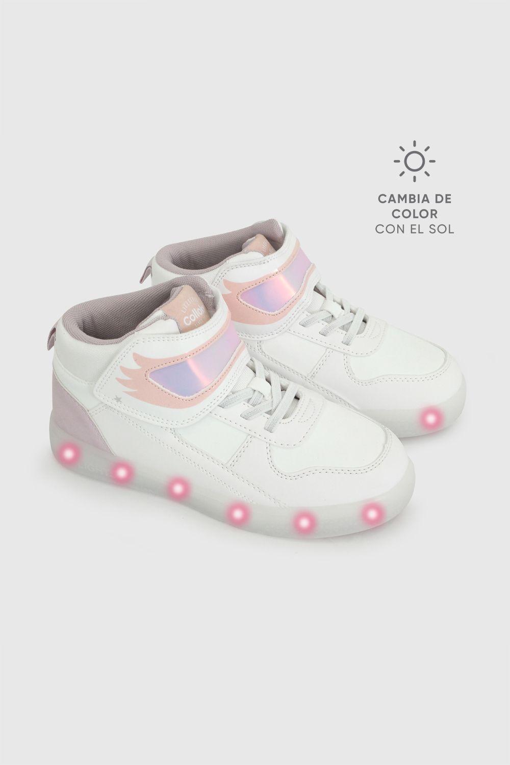 Zapatilla Luces Blanca Niña 28-38 Colloky-0