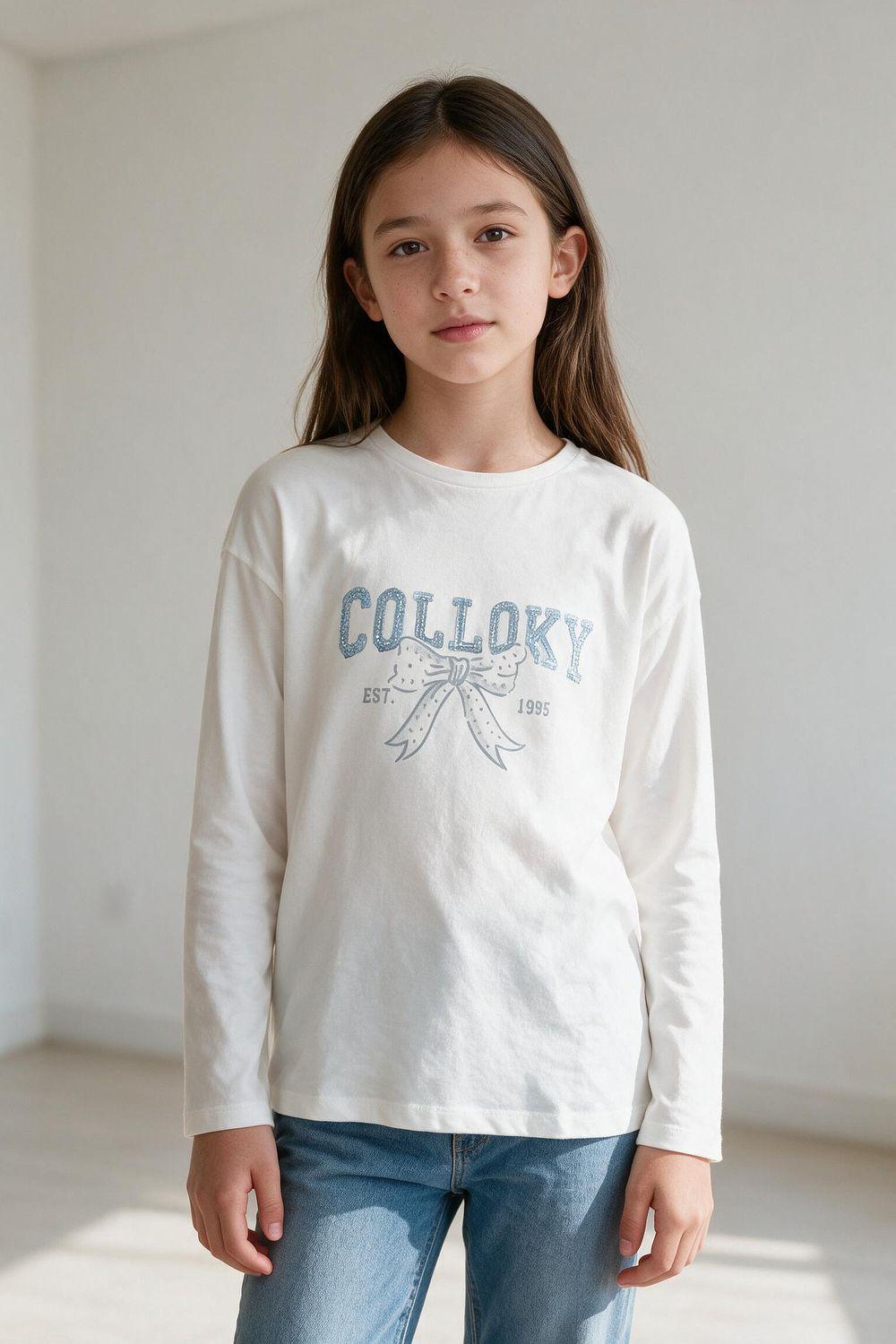 Polera Colloky Blanco Niña 3-4A a 12-13A-1