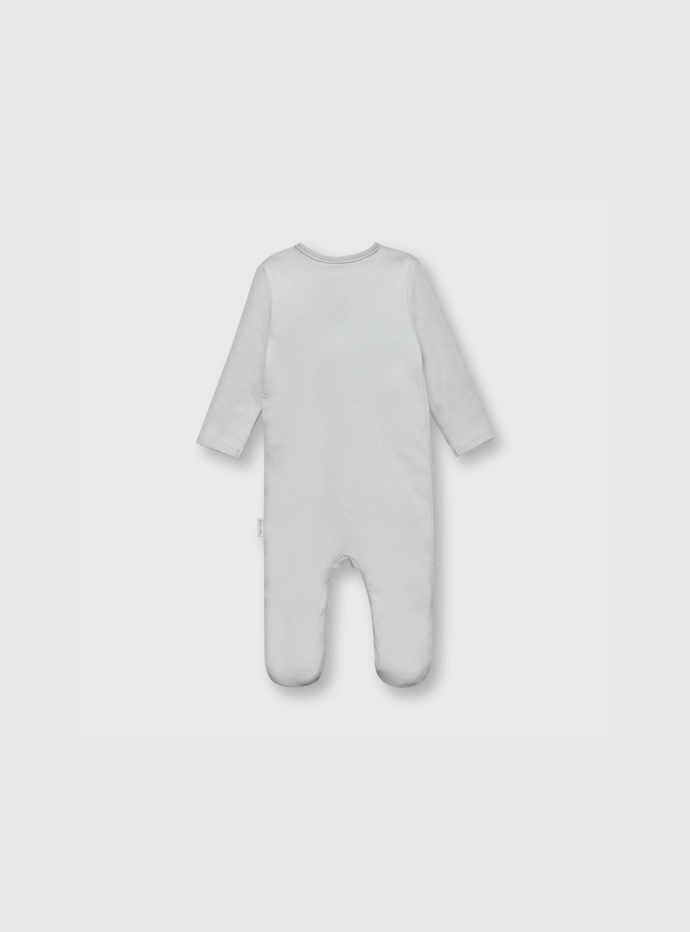 Osito De Bebe Niño Panditas Gris (0 A 9 Meses) Colloky-1