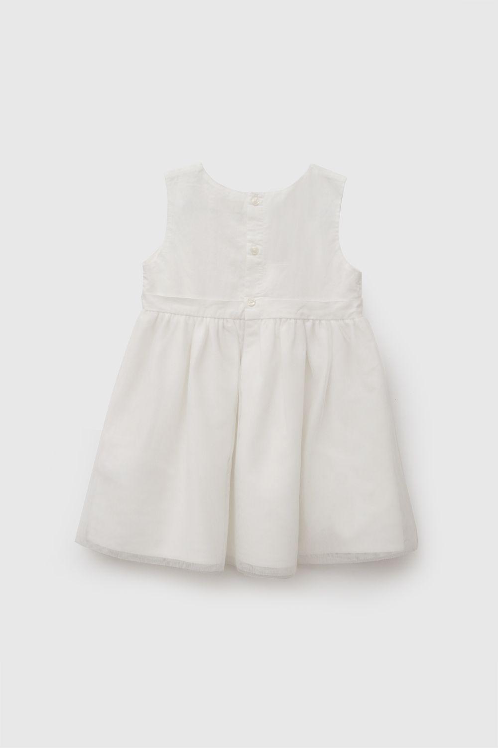Vestido sin manga ceremony niña blanco 6-9M a 4-5A-2