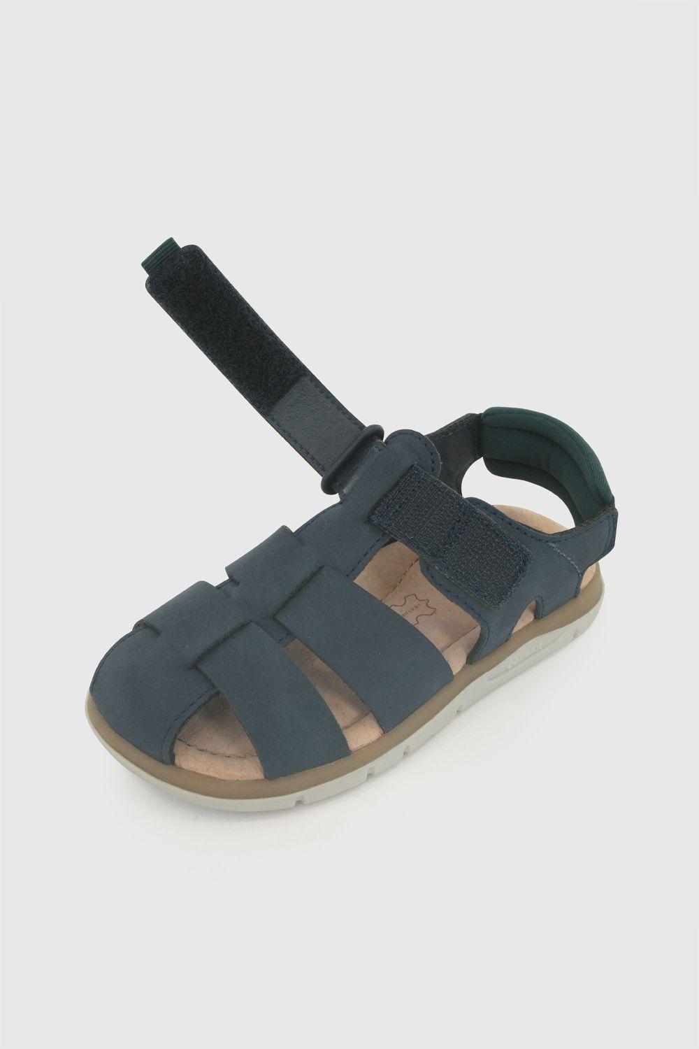 Sandalia franciscana niño azul 21-27-6