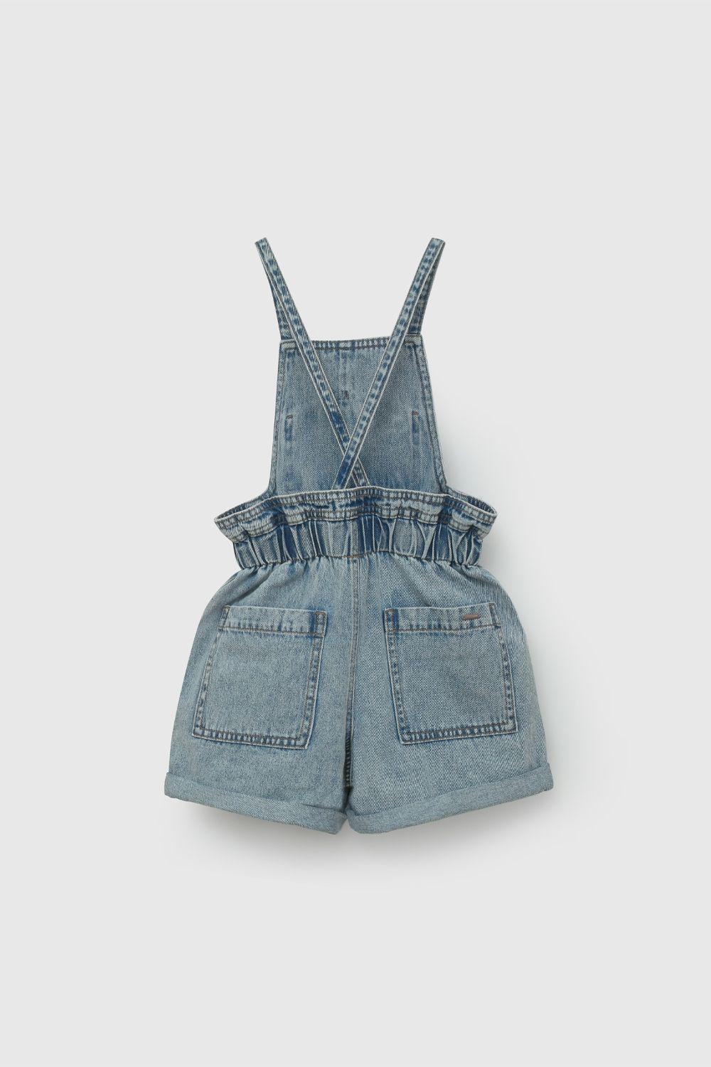 Jardinera Jeans Corta De Niña JLME0240V26-1