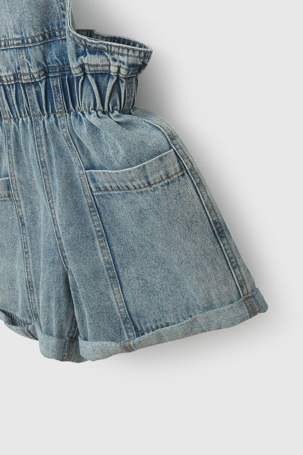 Jardinera Jeans Corta De Niña JLME0240V26-3