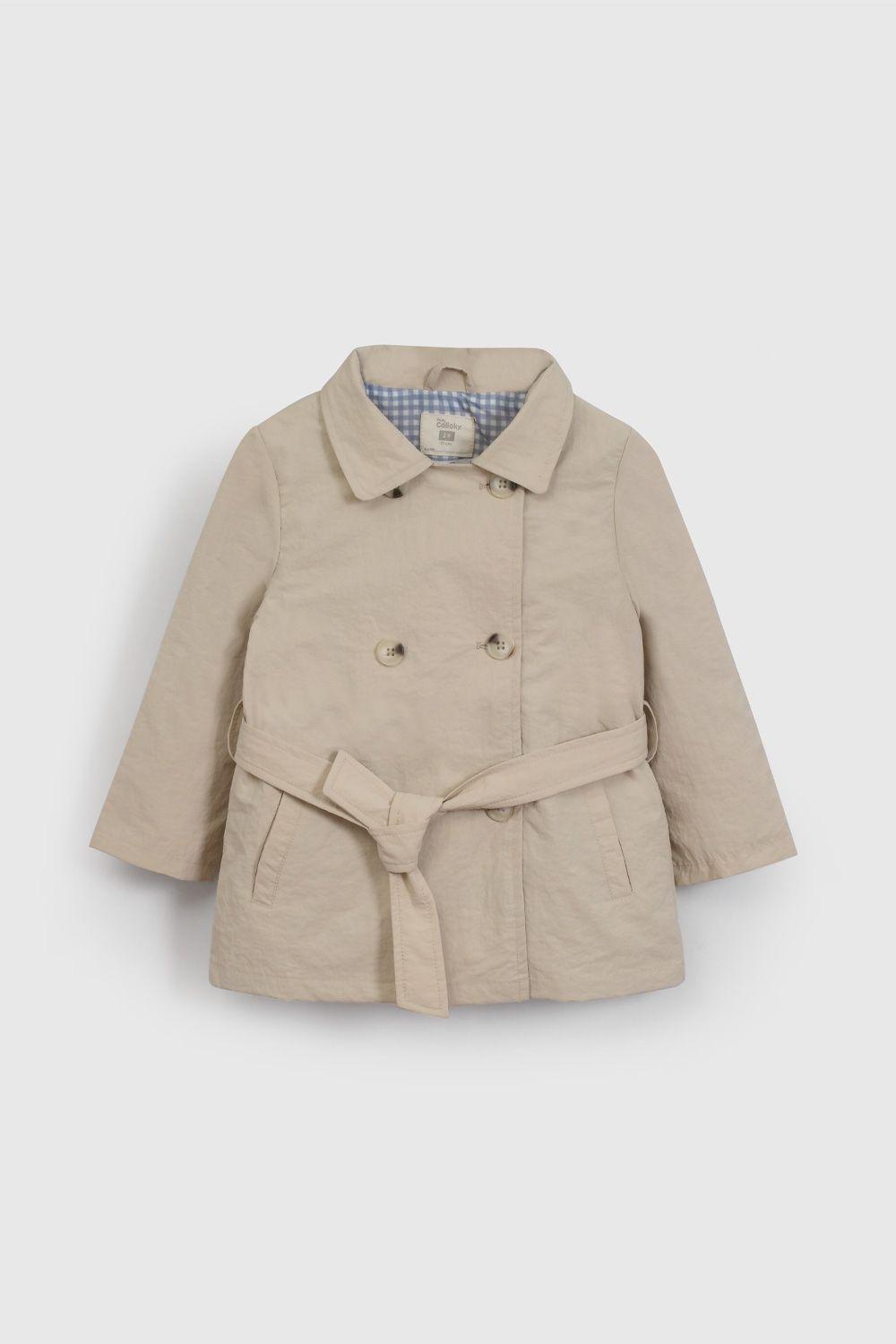 Chaqueta Beige Con Gorro De Niña CQNY0477V26-0