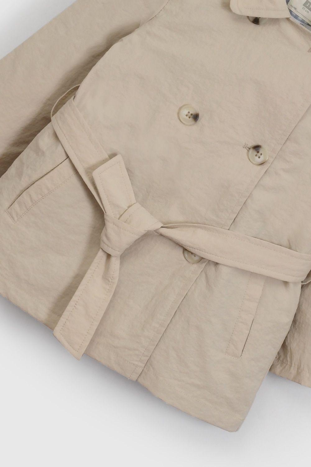 Chaqueta Beige Con Gorro De Niña CQNY0477V26-4