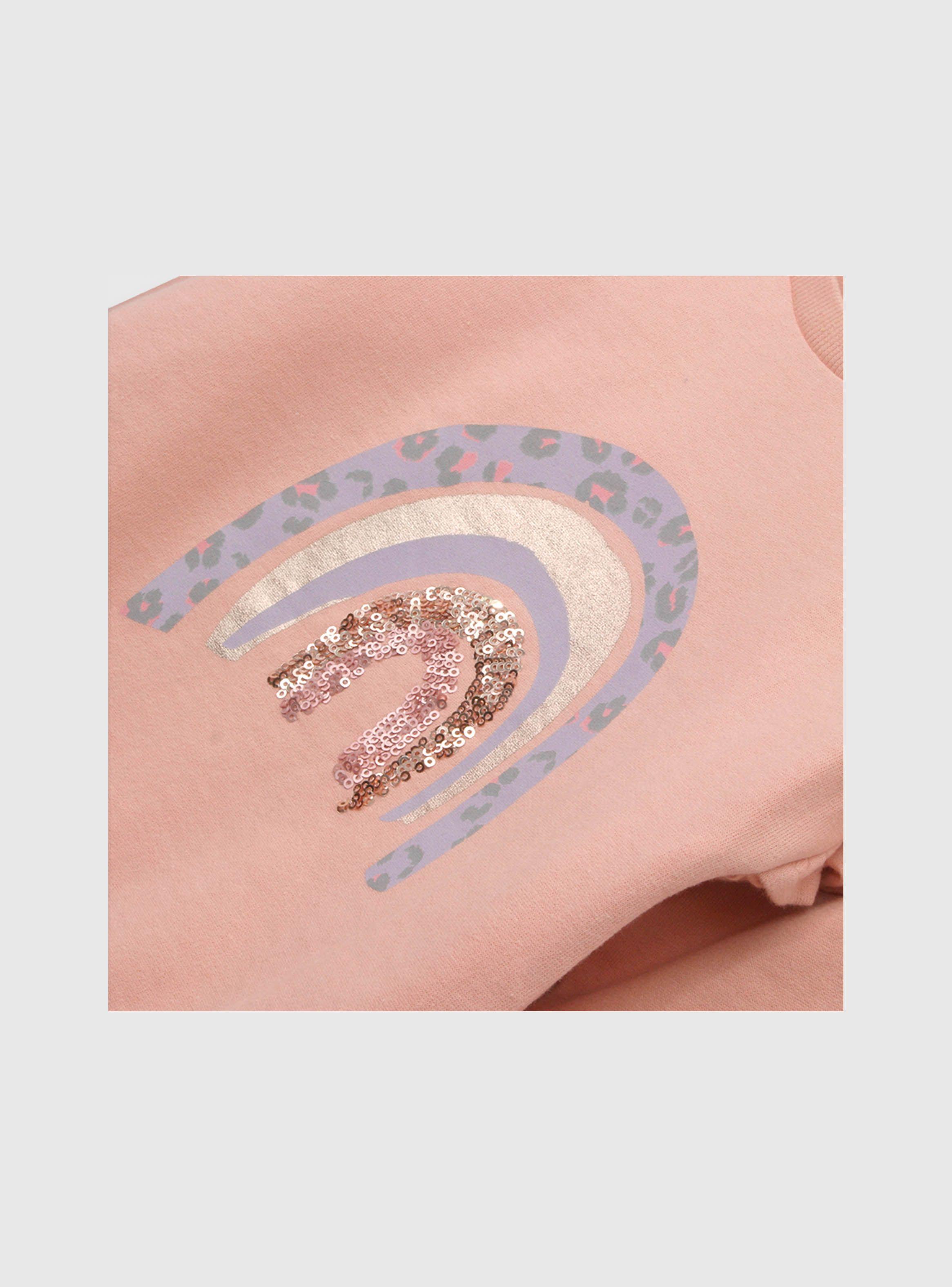 Polerón De Bebé Niña Arcoiris Rosado (3 A 36 Meses) Colloky-2