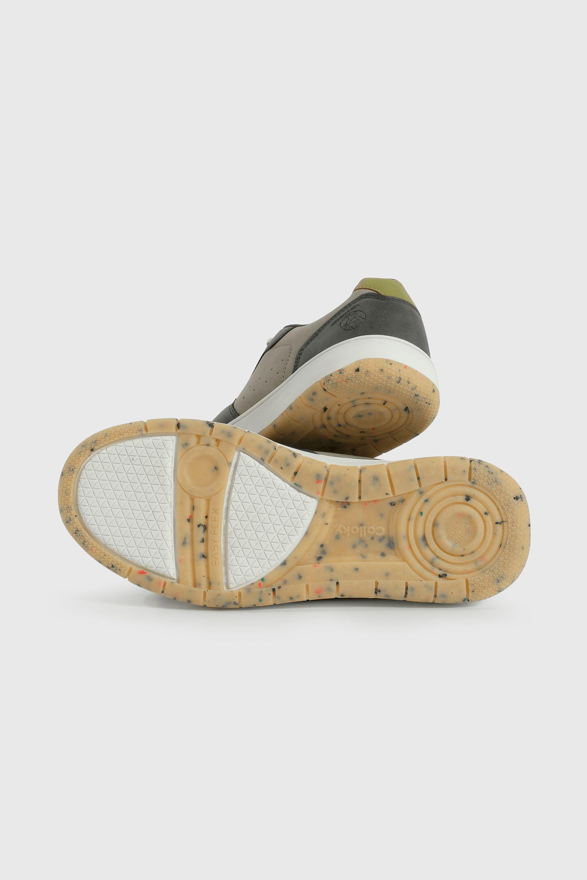 Zapatilla Lifestyle de Niño Gris Caña Baja con Cordón-2