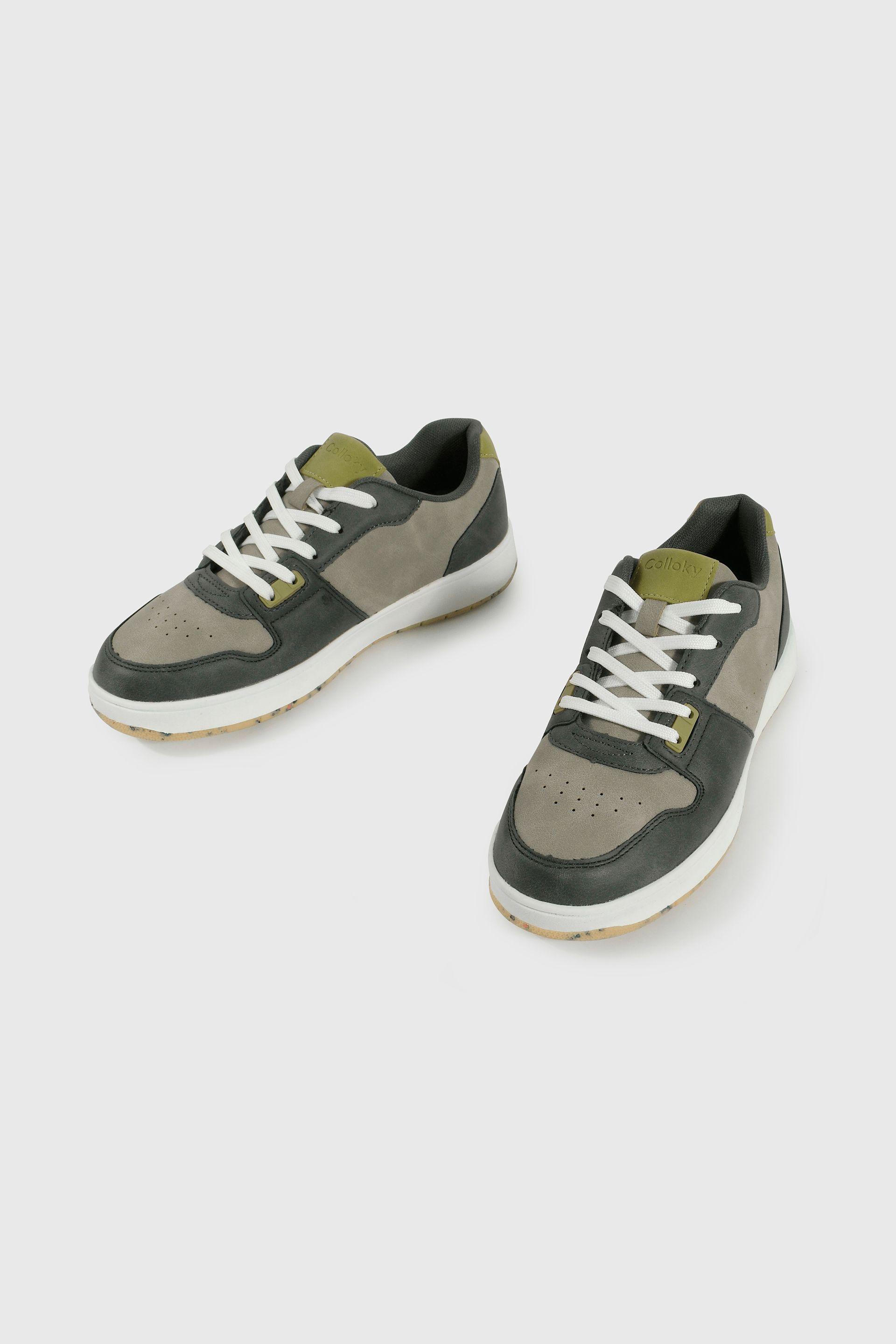 Zapatilla Lifestyle de Niño Gris Caña Baja con Cordón-3