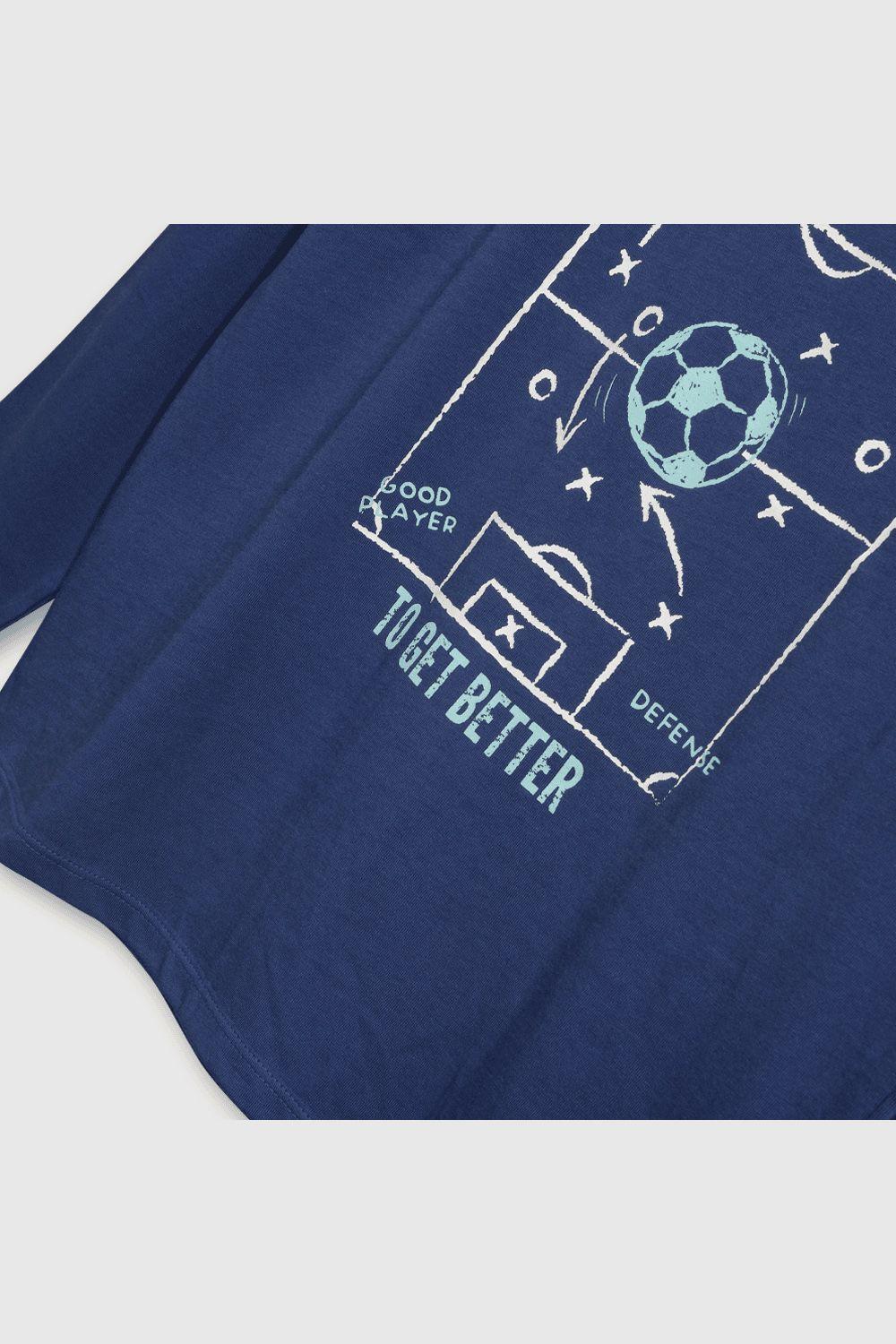 Polera Básica Azul-2