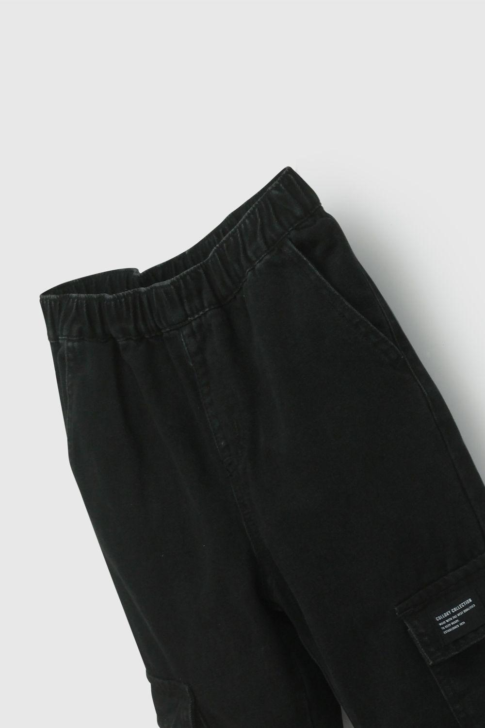 Jeans Negro Cargo De Niño JEME0702V26-2