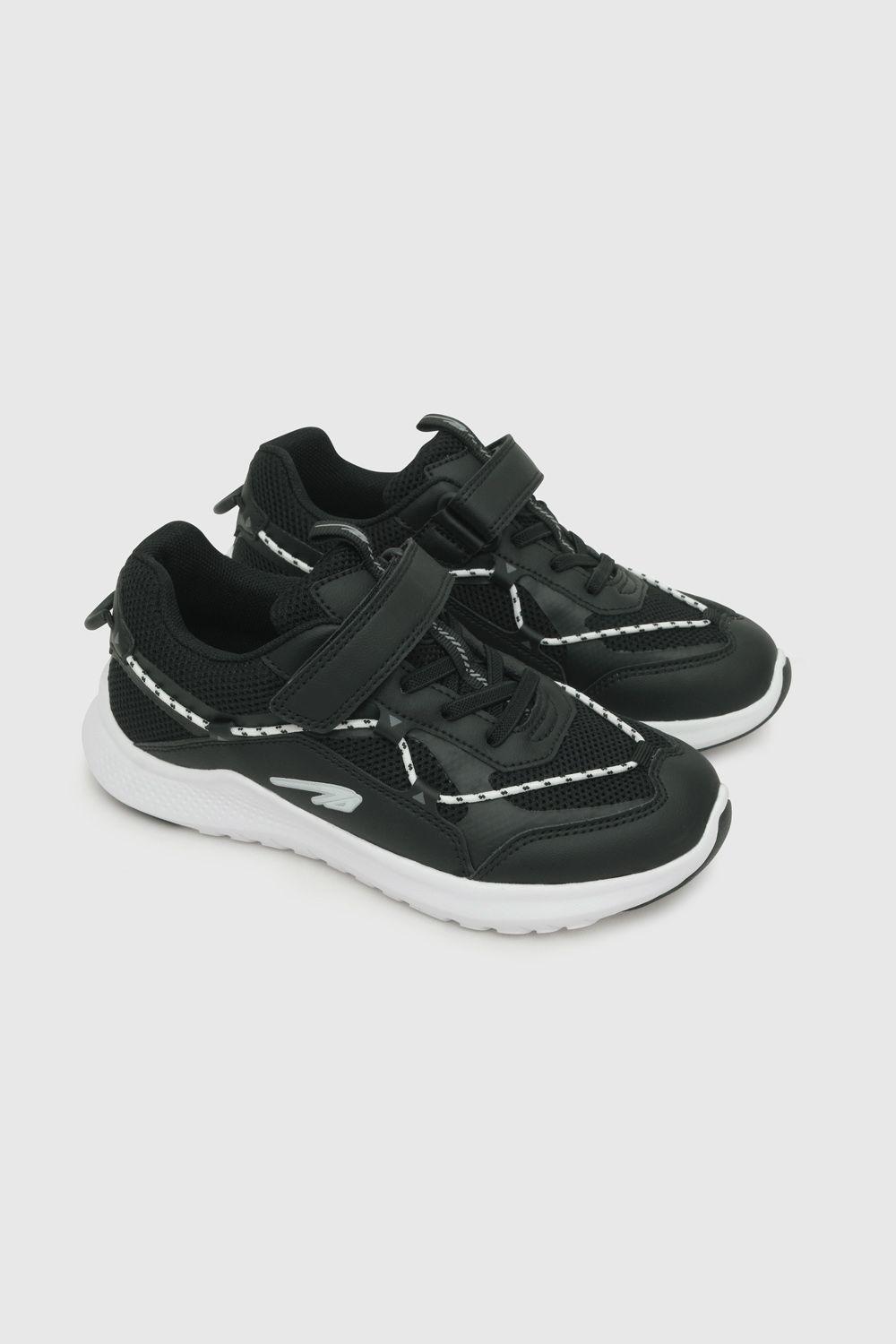 Zapatilla de niño deportiva reciclada negro / black (28 a 38)-0