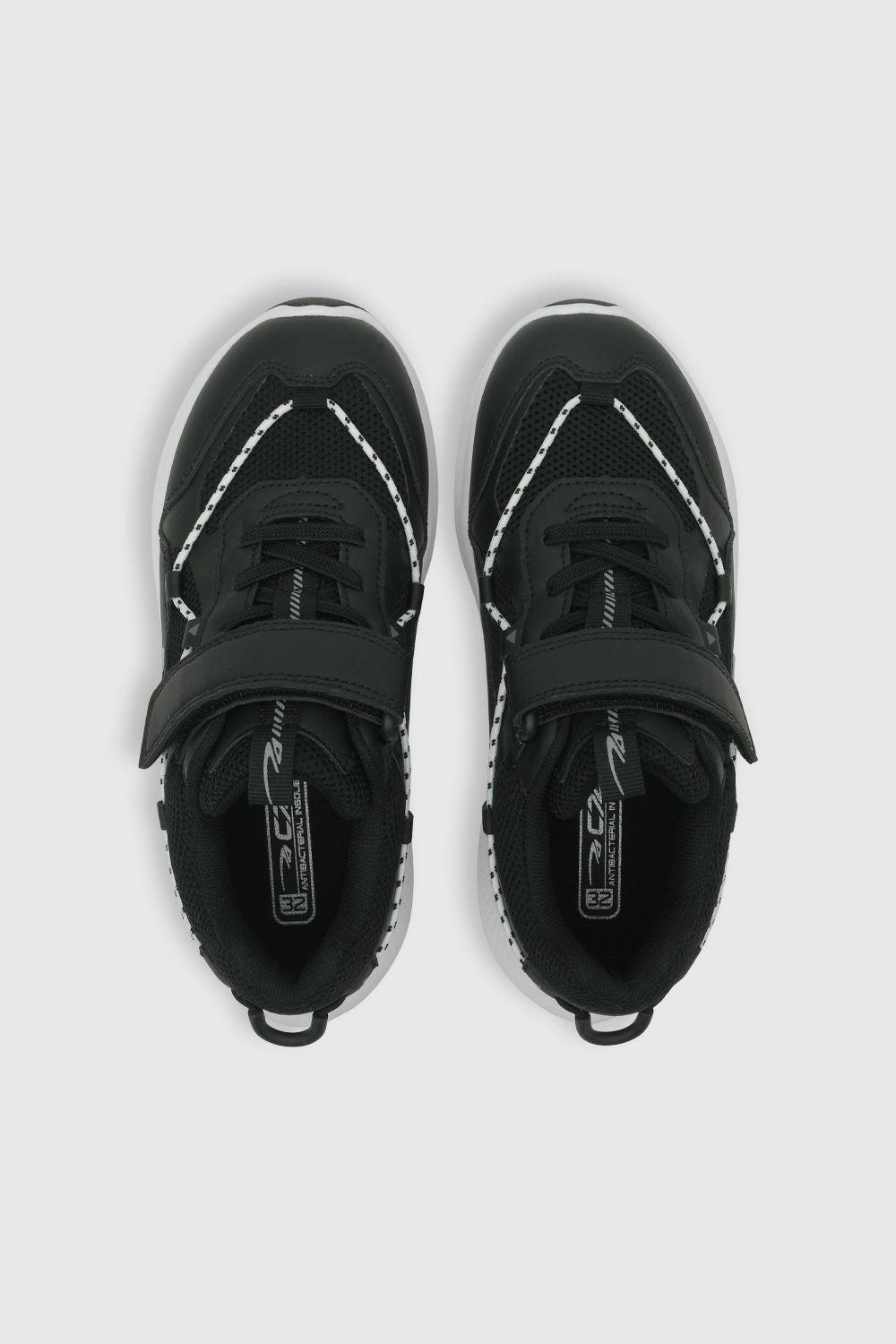 Zapatilla de niño deportiva reciclada negro / black (28 a 38)-3