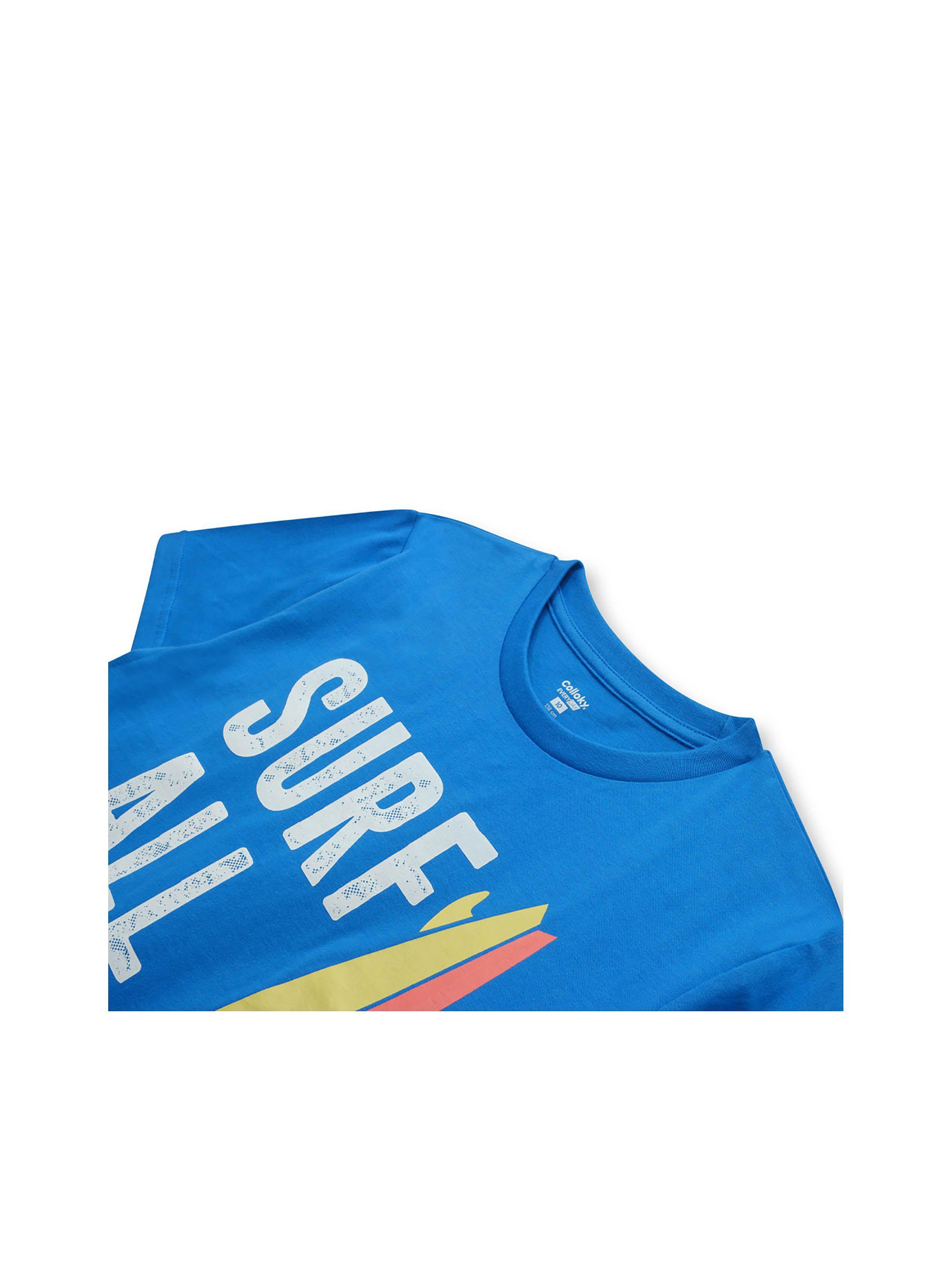 Polera De Niño Surf Azul (2 A 12 Años) Colloky-2