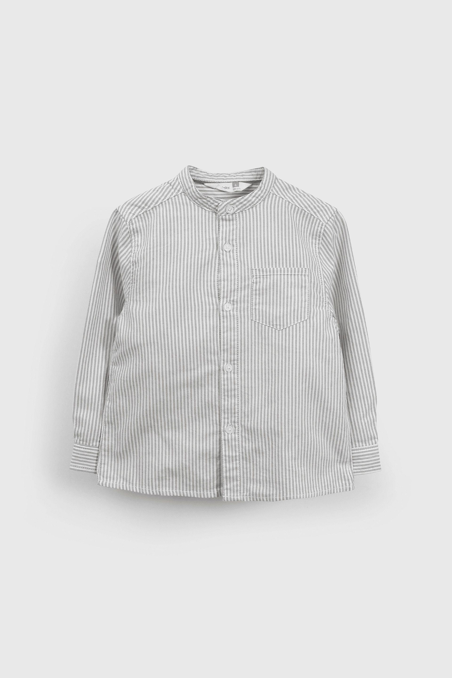 Camisa Cuello Mao Rayada-0