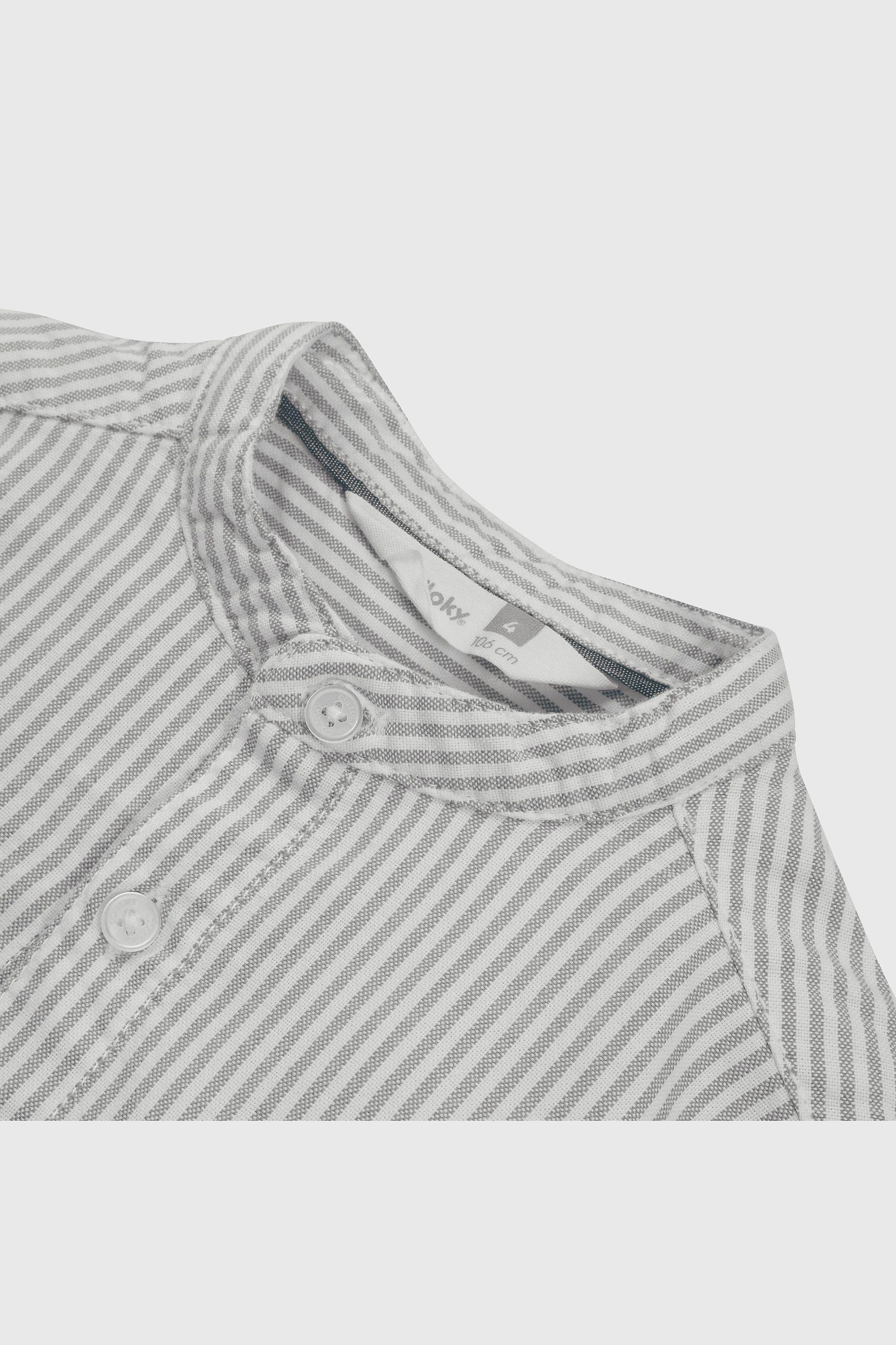 Camisa Cuello Mao Rayada-2