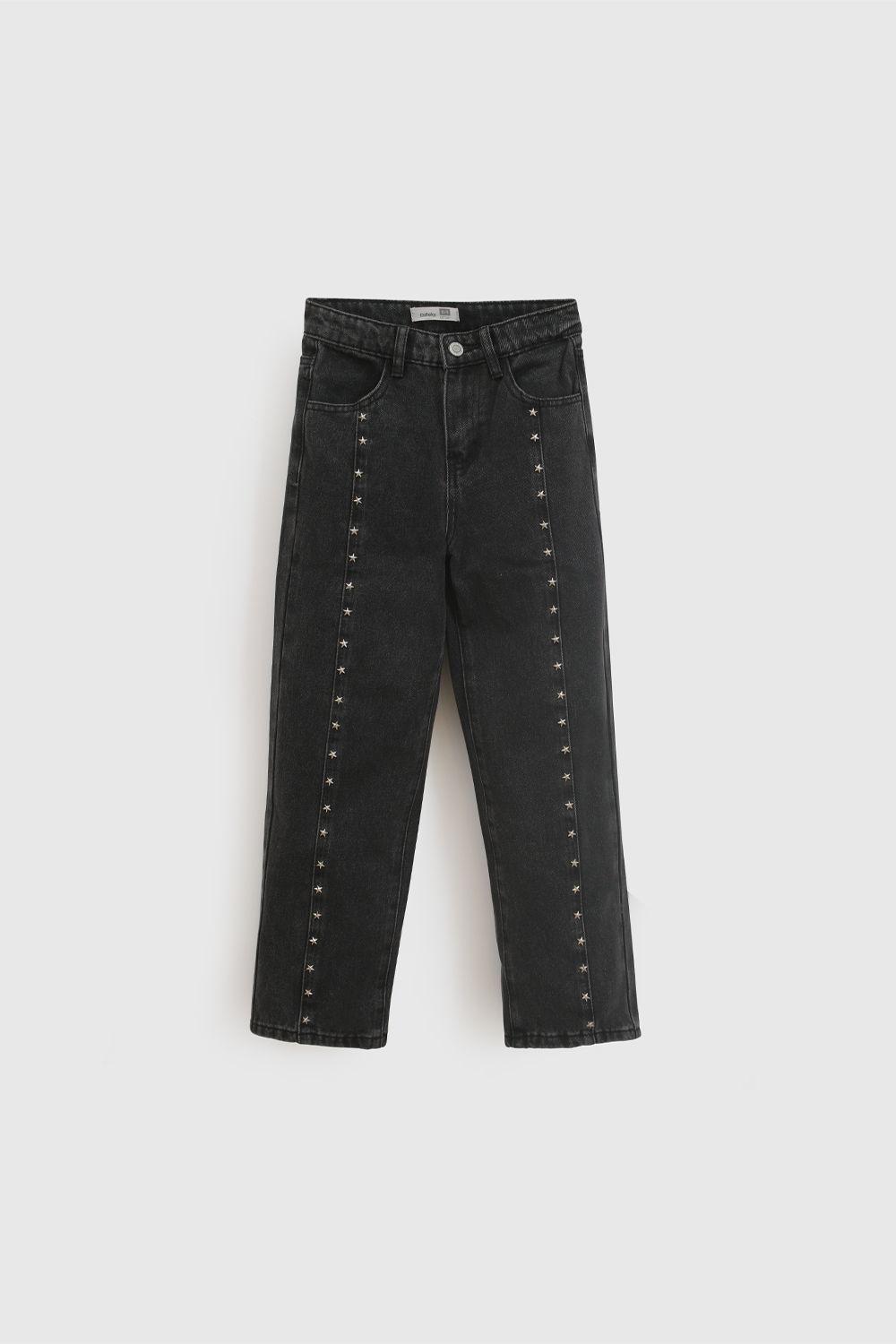 Jeans Niña Negro 8084 Colloky-0