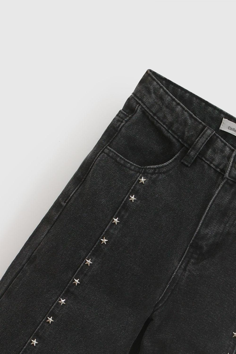 Jeans Niña Negro 8084 Colloky-3