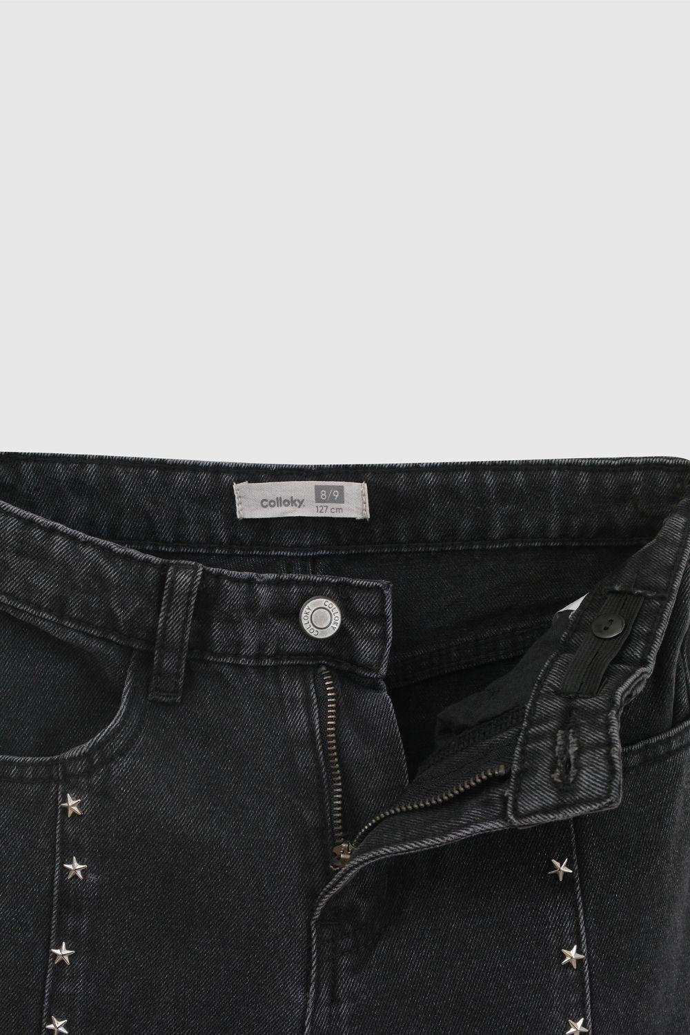 Jeans Niña Negro 8084 Colloky-4