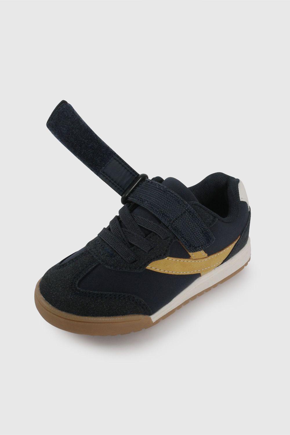 Zapatilla Urbana Azul y Mostaza 47290250V26-5