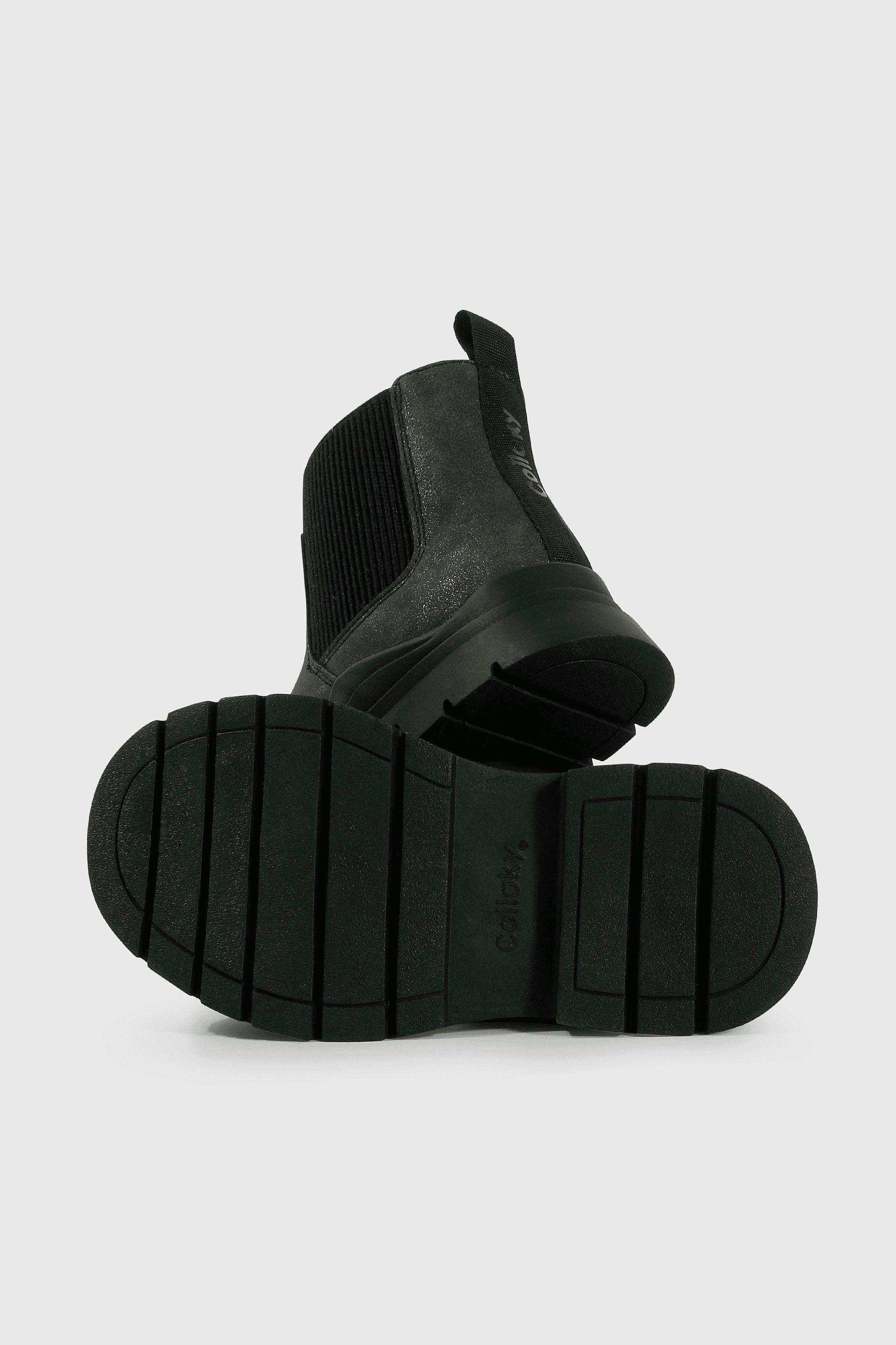 Bootie Caminante de Niña con Cierre Caña Media Negra-2