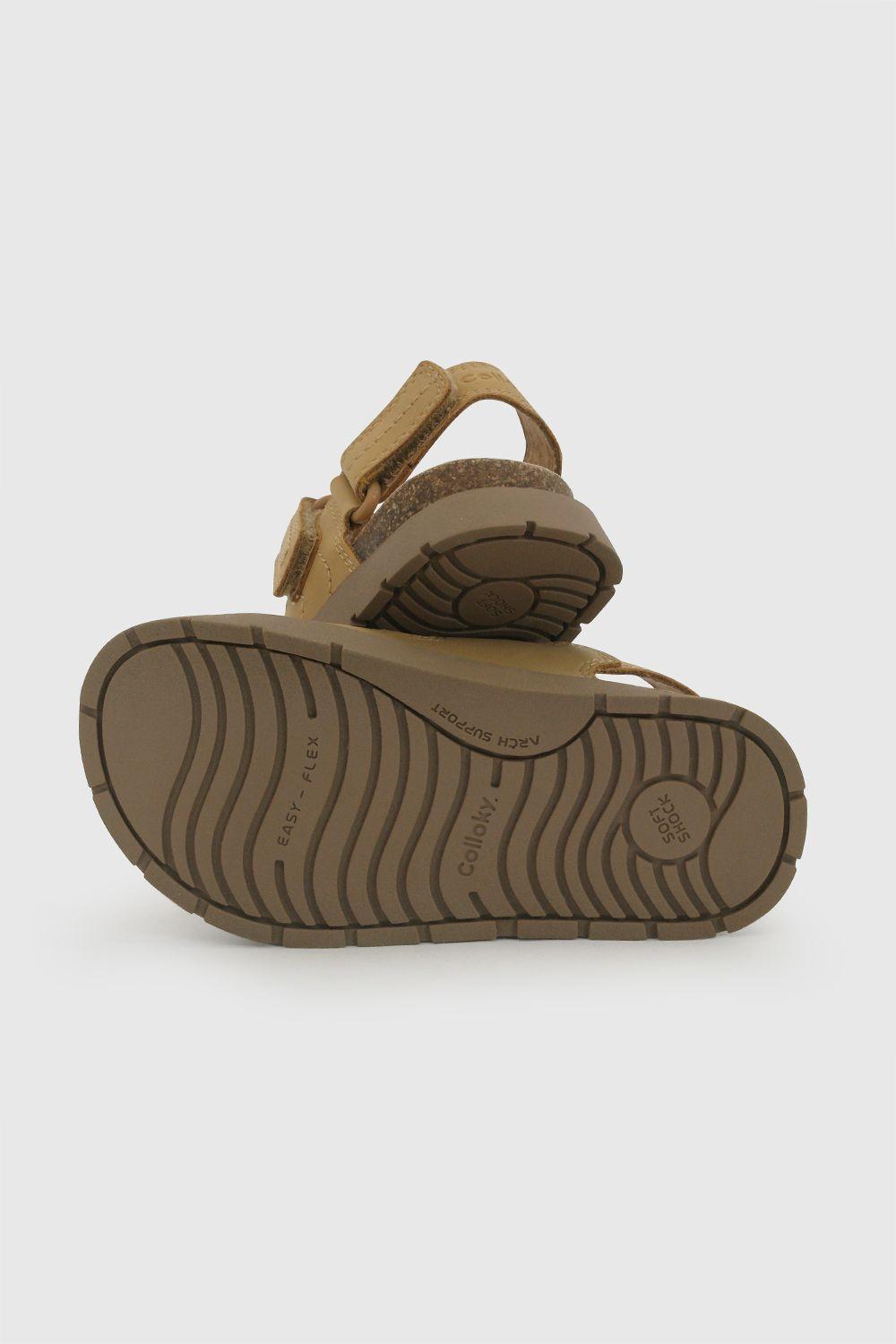 Sandalia Velcro Amarilla Niño 21-27 Colloky-3