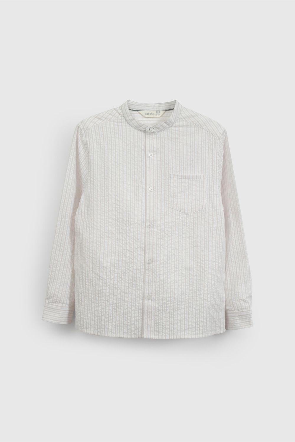 Camisa Beige Con Bolsillo De Niño CAOX0576V26-0