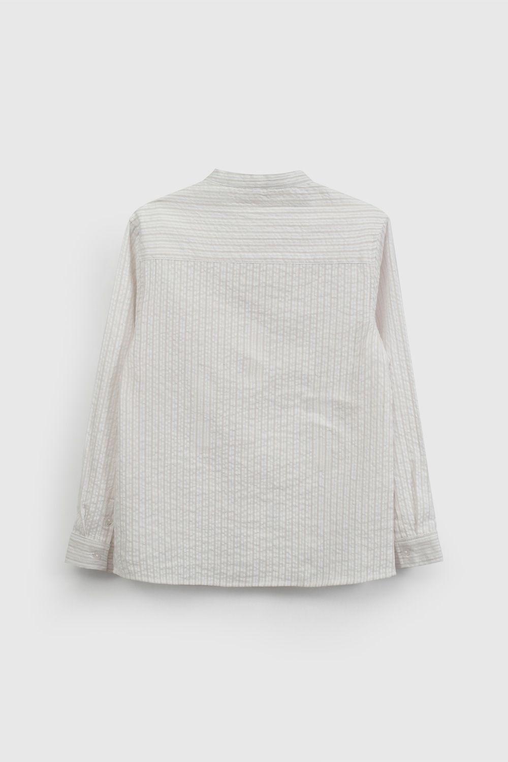 Camisa Beige Con Bolsillo De Niño CAOX0576V26-1