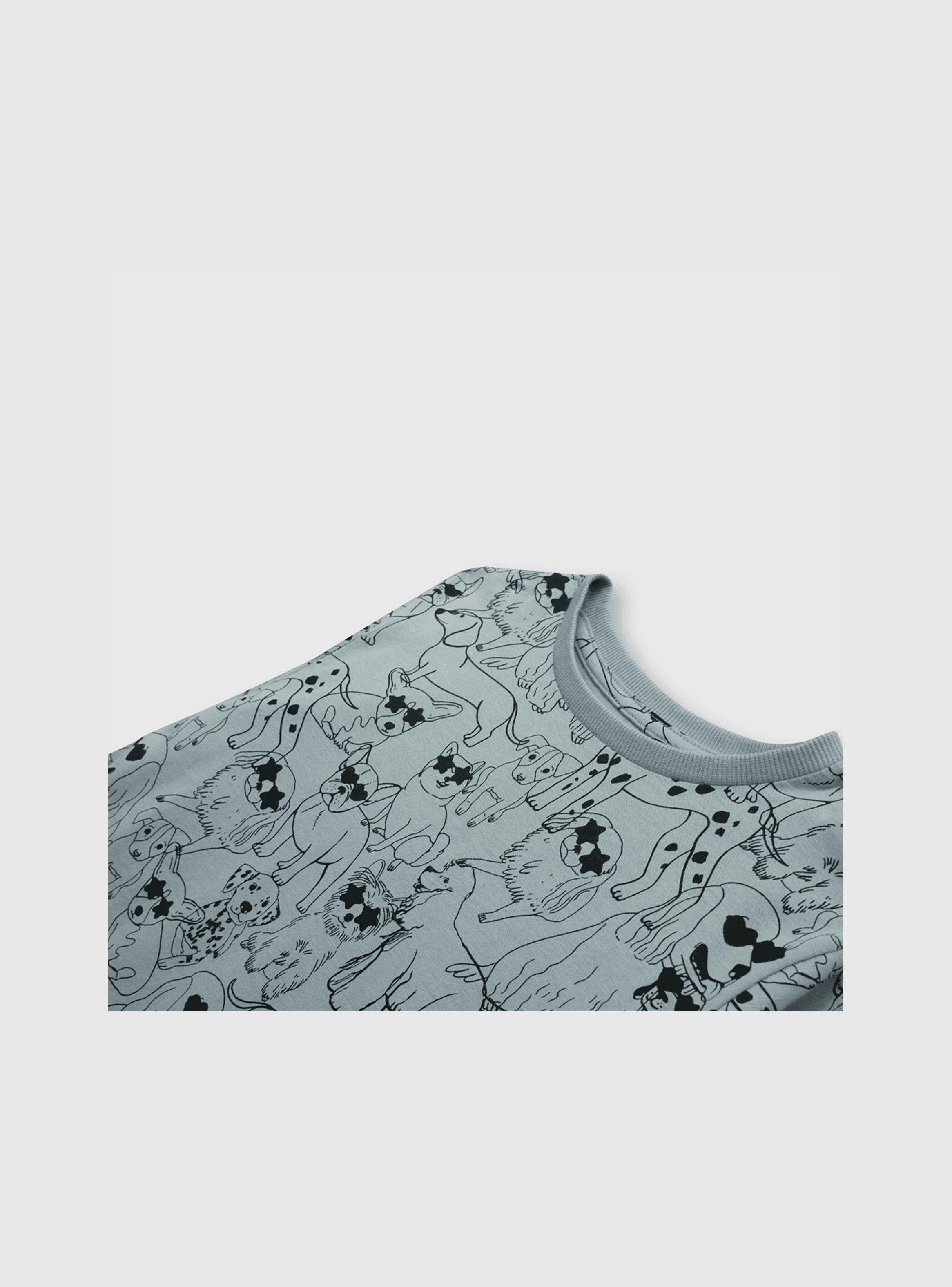 Polera De Niña Perros Verde (2 A 12 Años) Colloky-2