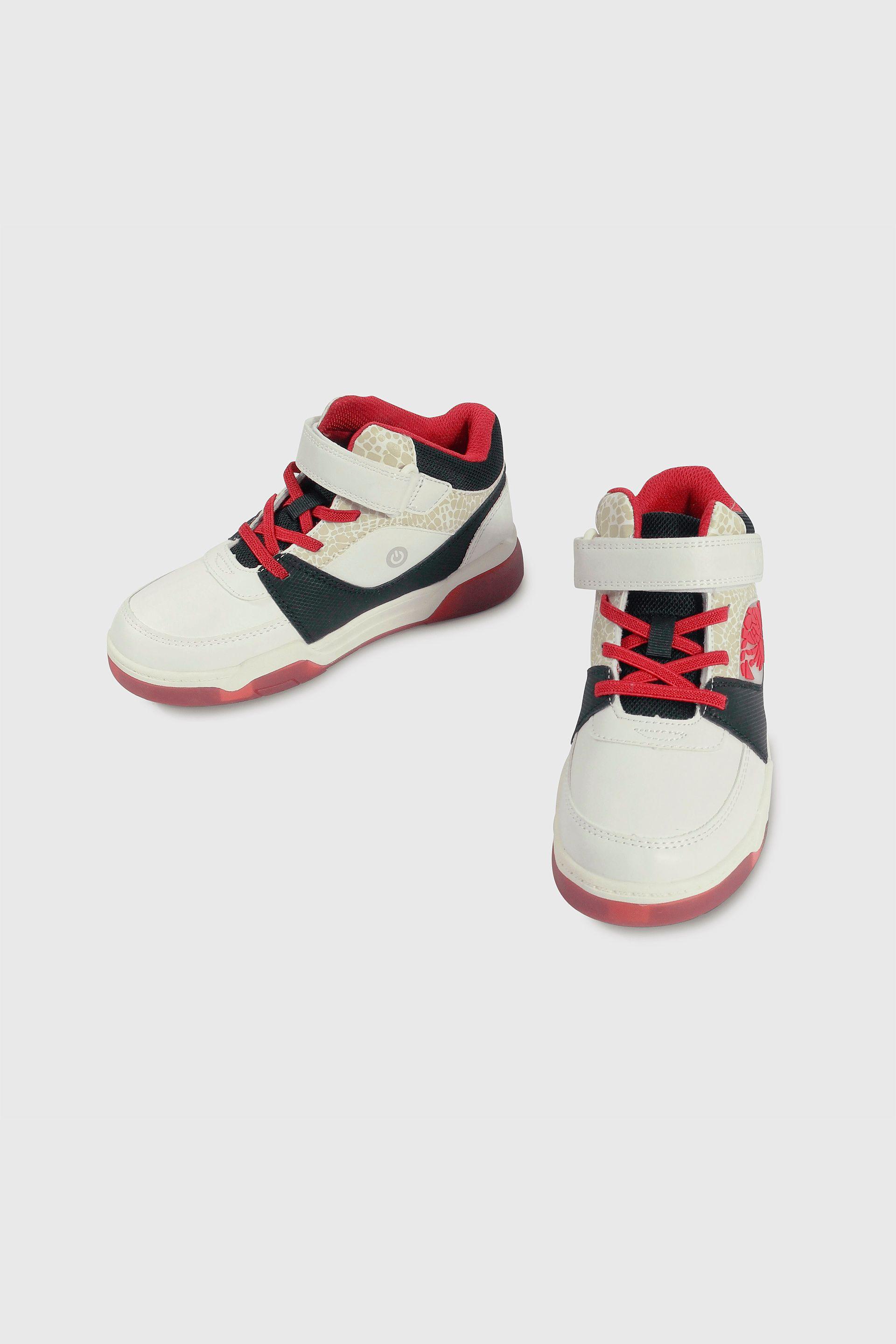 Zapatilla Multicolor con Luces de Niño con Velcro y Cordón Talla 28 al 38 441-3