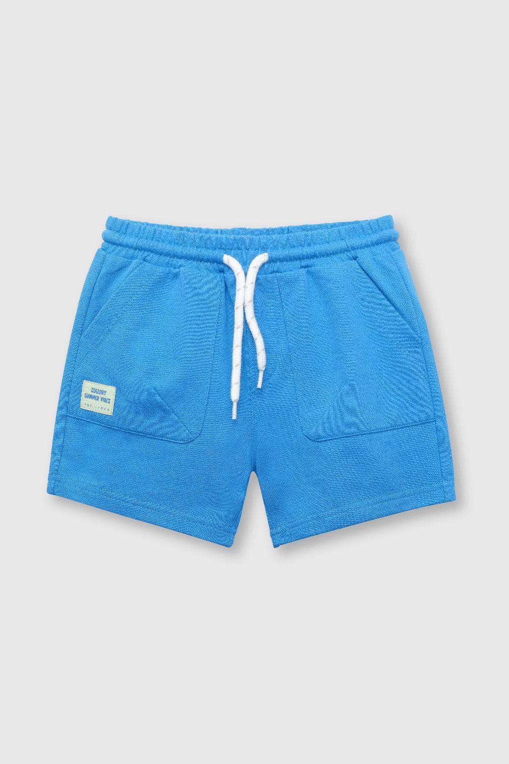 Bermuda de bebé niño liviano royal blue (3 a 36 meses)-0