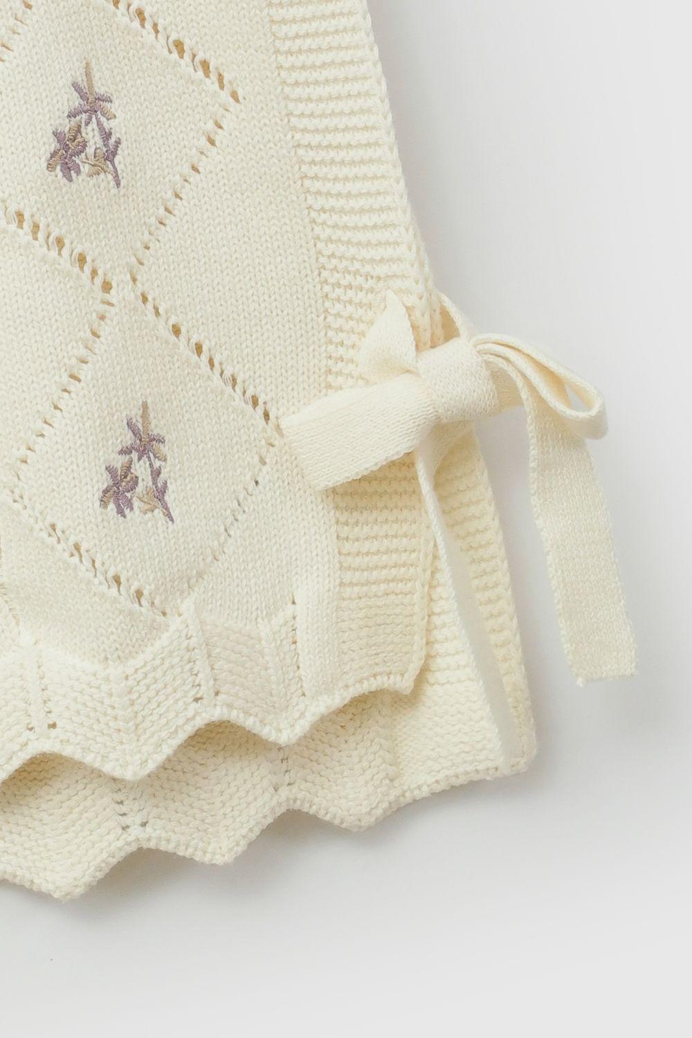 Sweater Tejido Crema Niña 6-9M a 4-5A Colloky-2