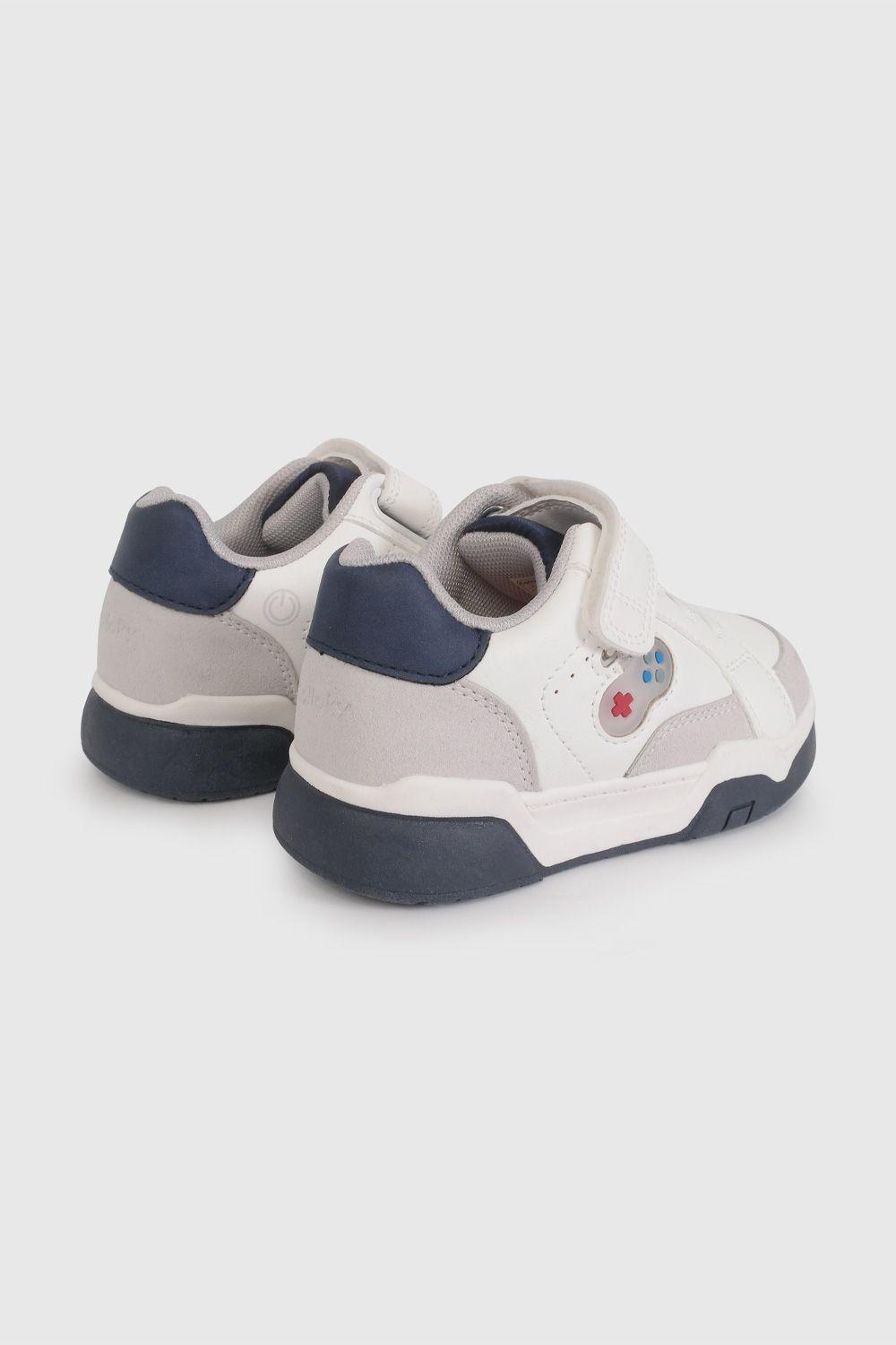 Zapatilla de Luces Blanca Temática Gamer 47030210V26-4