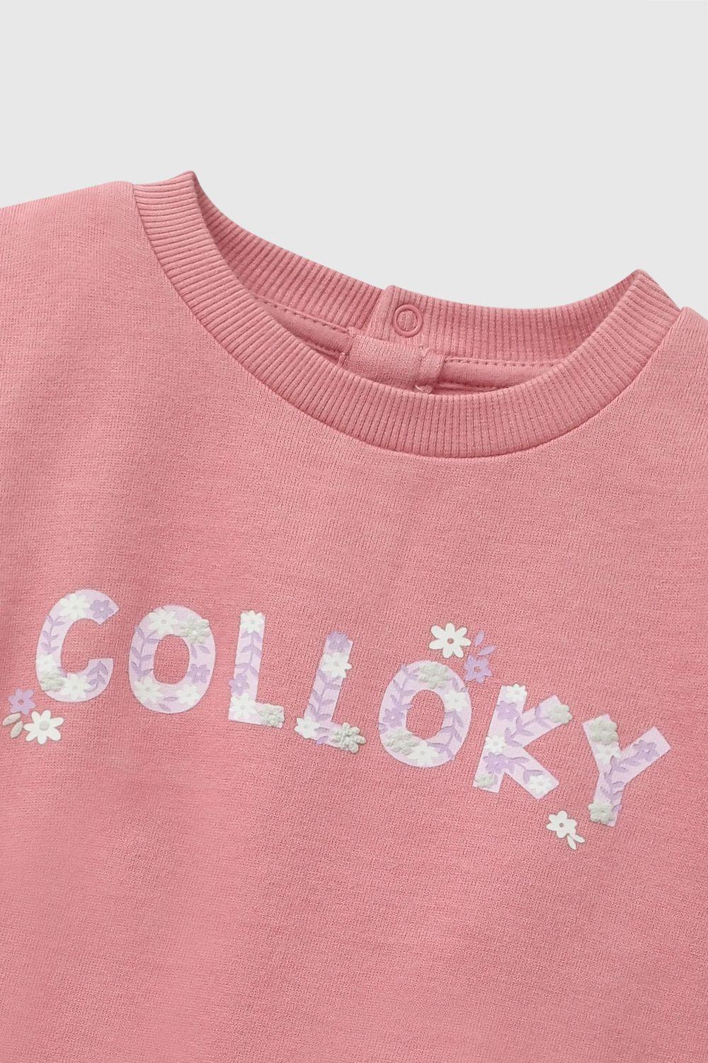 Poleron Colloky Rosado Niña 6-9M a 4-5A-2