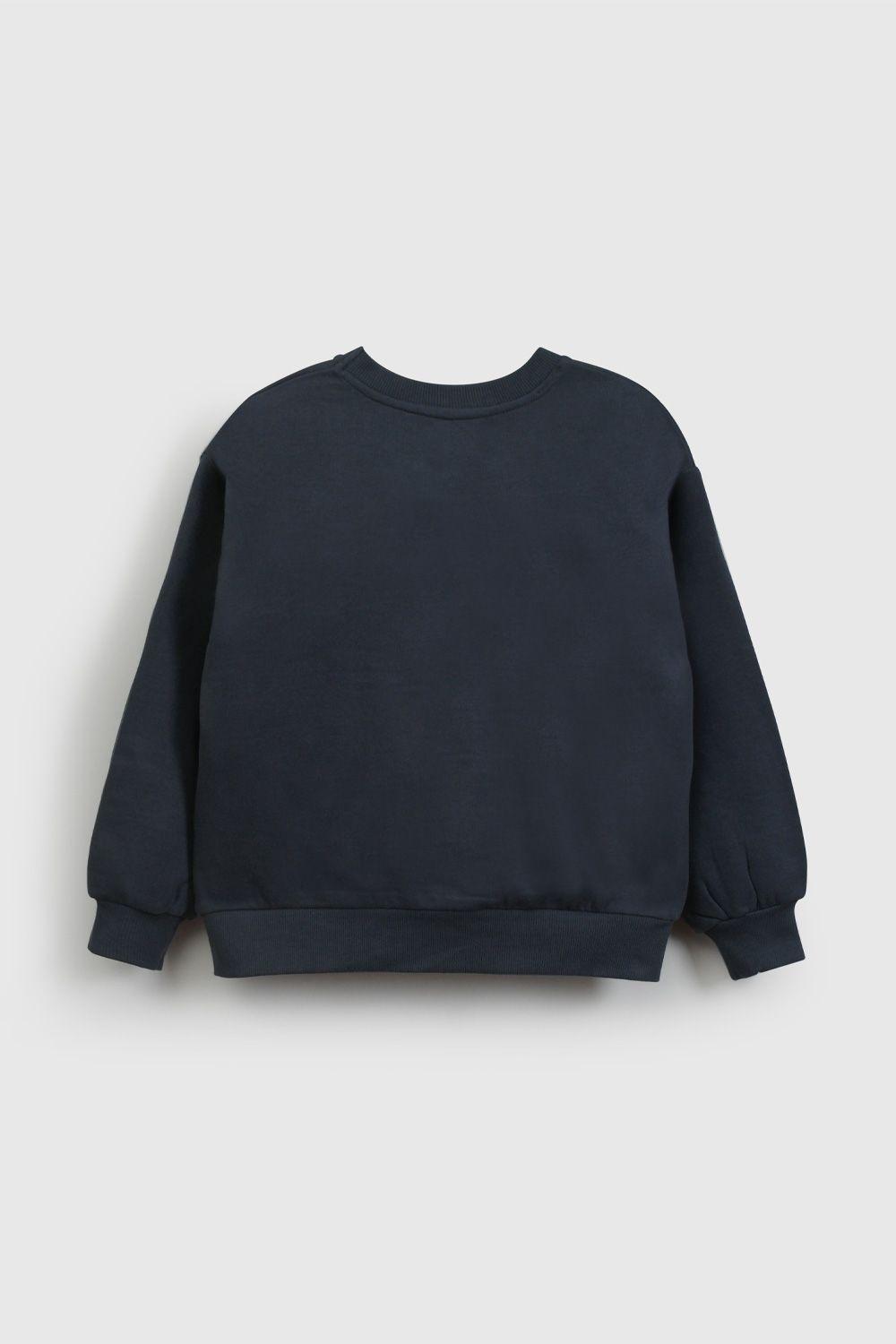 Polerón Azul Colloky Bordado De Niña PLPO0451V26-1