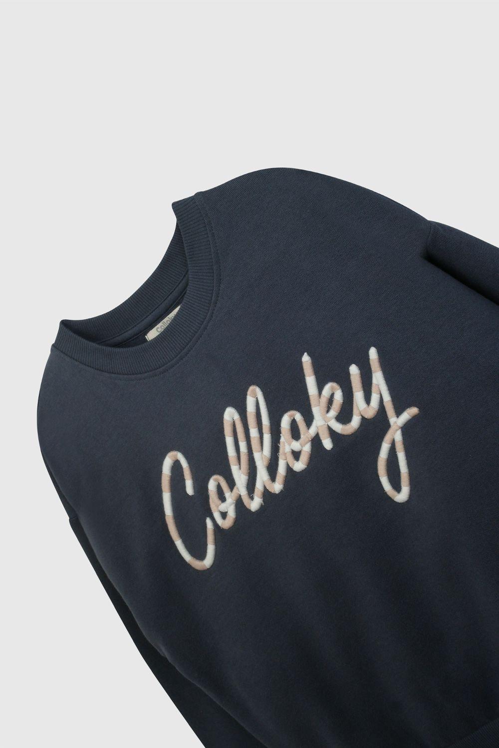 Polerón Azul Colloky Bordado De Niña PLPO0451V26-2