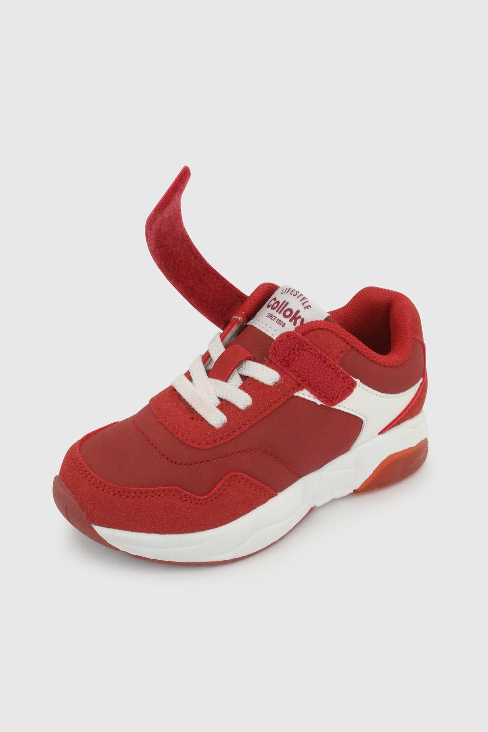 Zapatilla Rojo Unisex niño 7399 Colloky-5