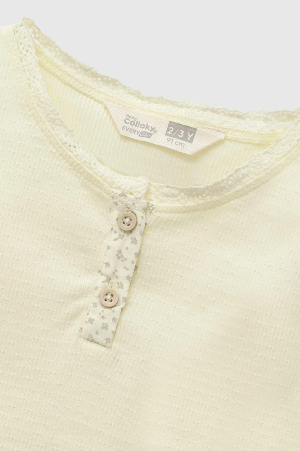 Polera Sin Mangas Amarillo Niña 6-9M a 4-5A Colloky-2