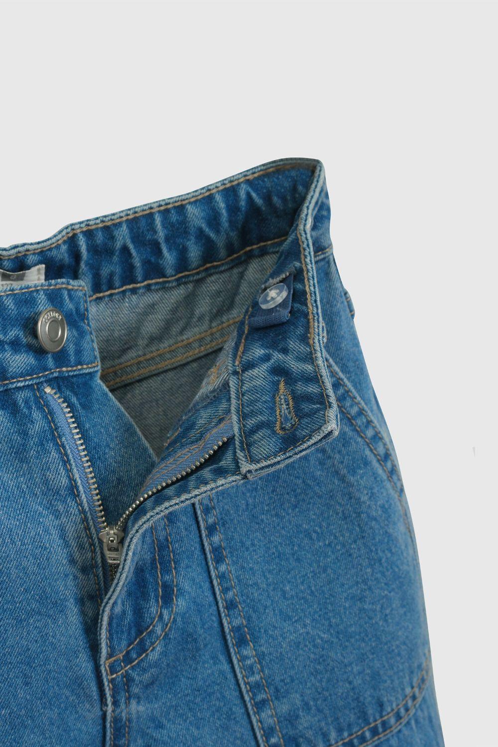 Jeans Azul Cargo De Niña JEME1450V26-3