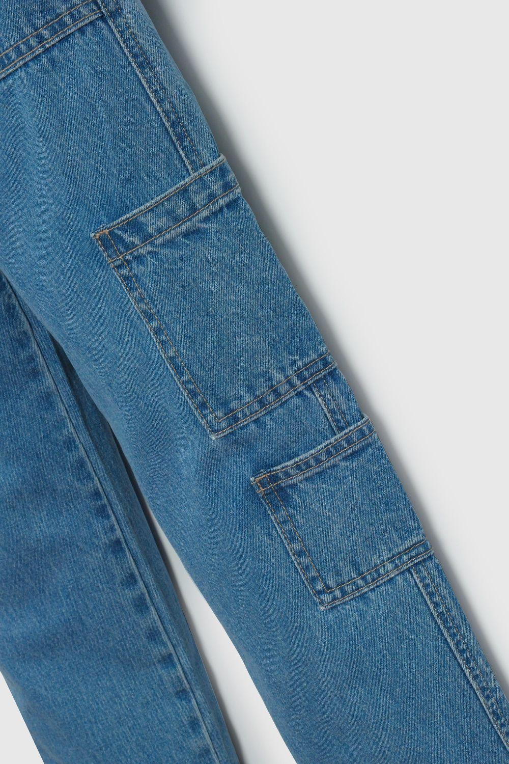 Jeans Azul Cargo De Niña JEME1450V26-4