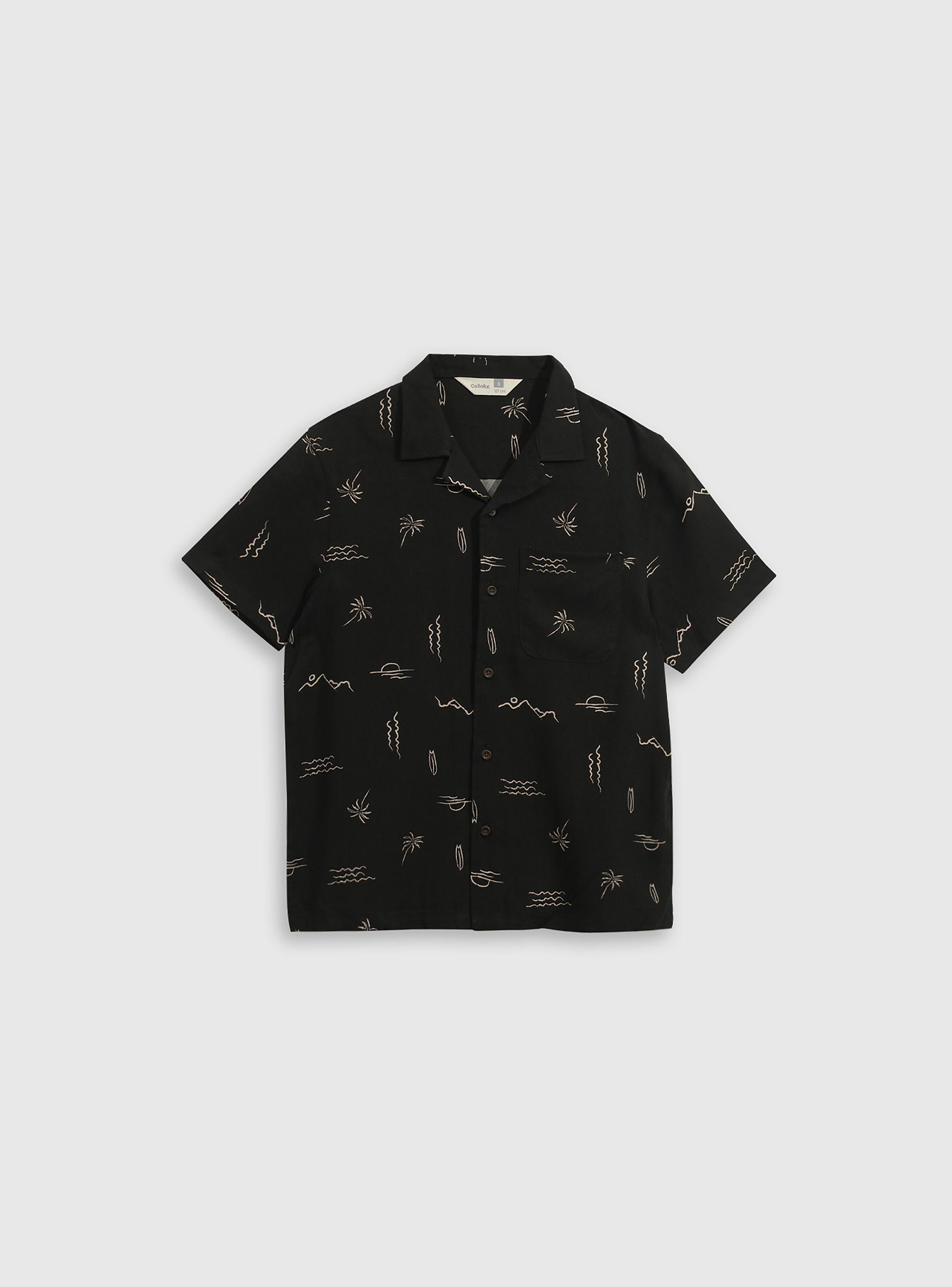 Camisa Niño Negro 55031 Colloky-0