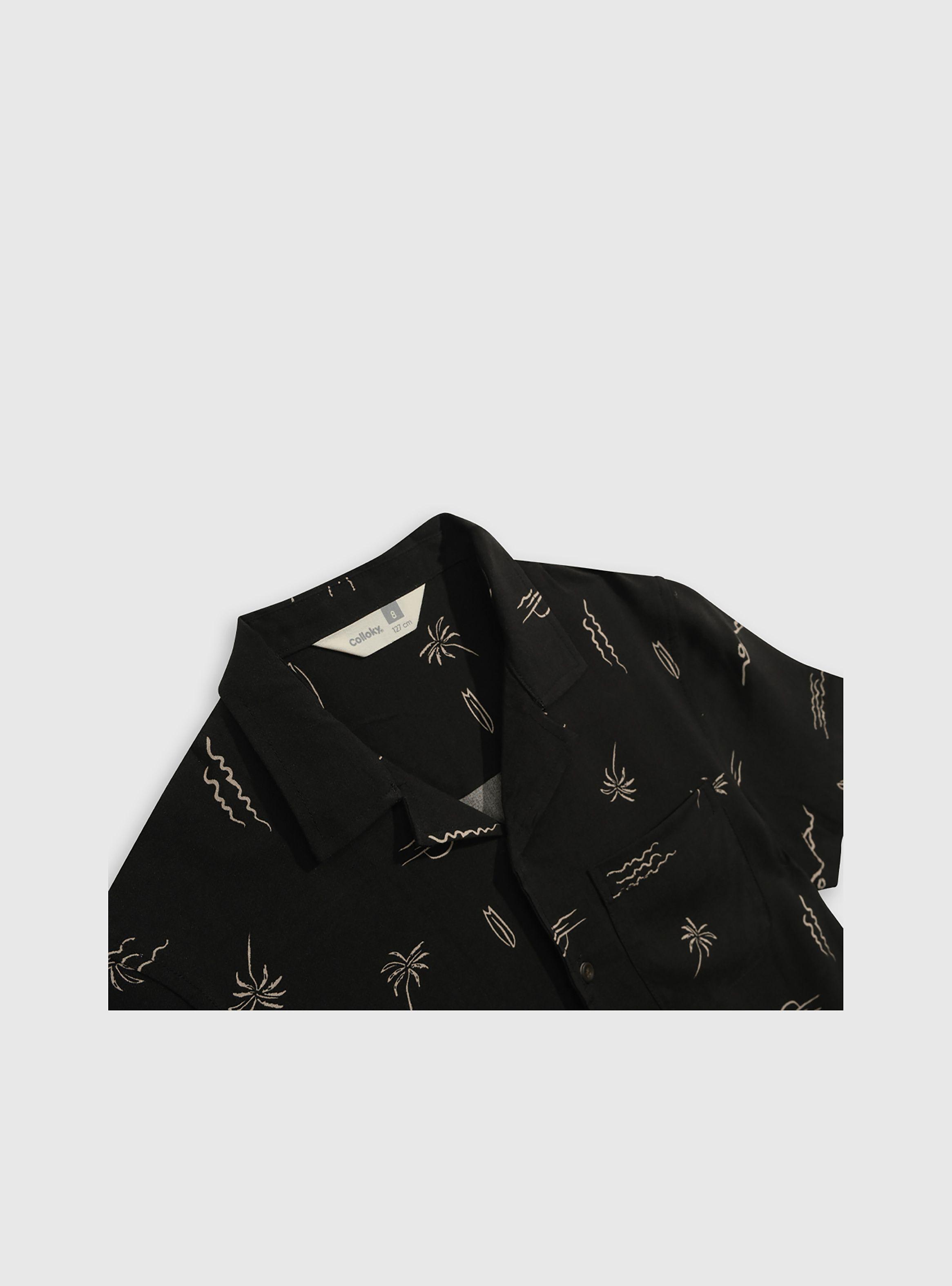 Camisa Niño Negro 55031 Colloky-2