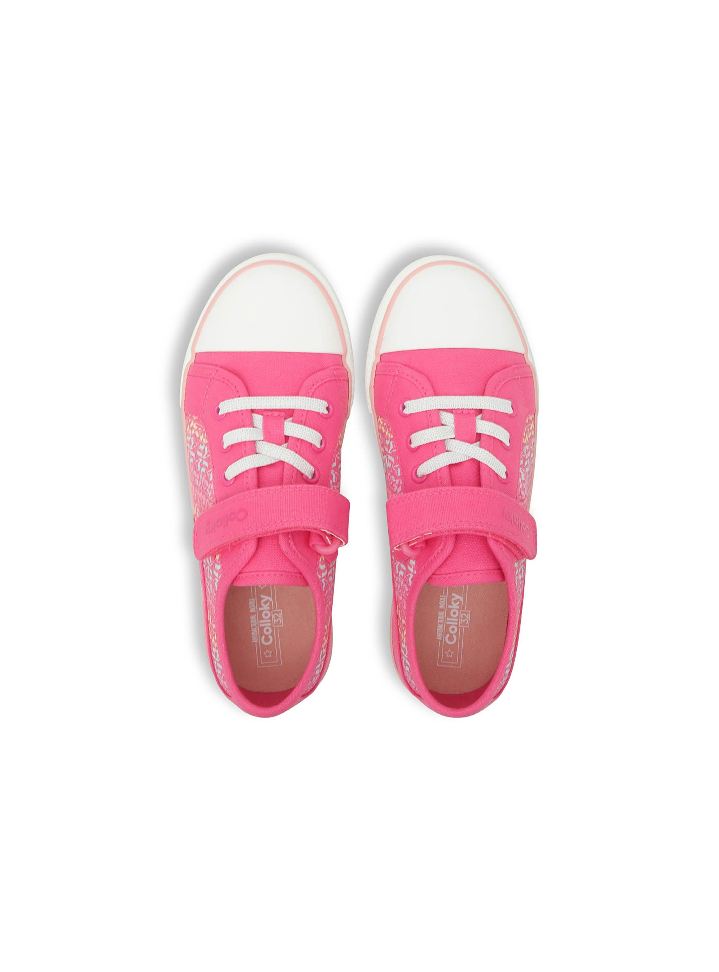 Zapatilla De Niña Urbana Estampada Fucsia (28 A 38) Colloky-3