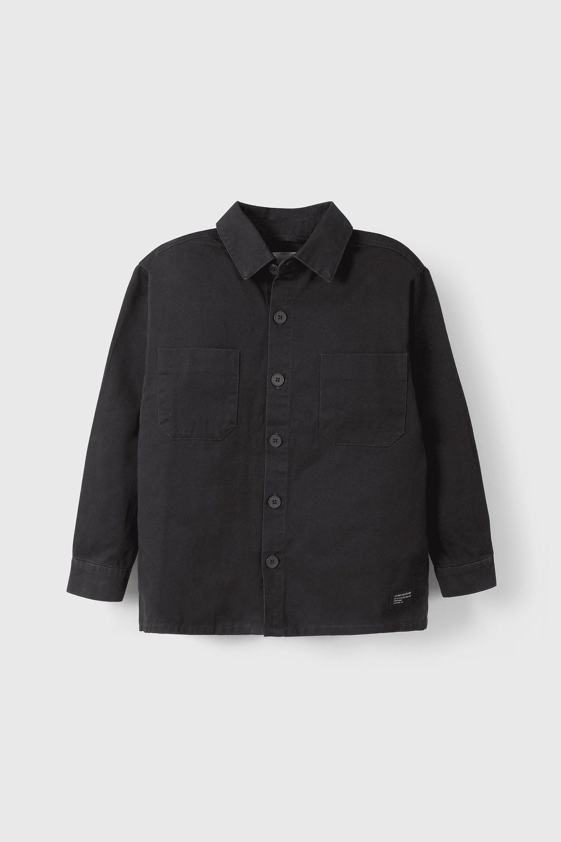 Camisa negra para niños, estilo y comodidad en cada prenda-0