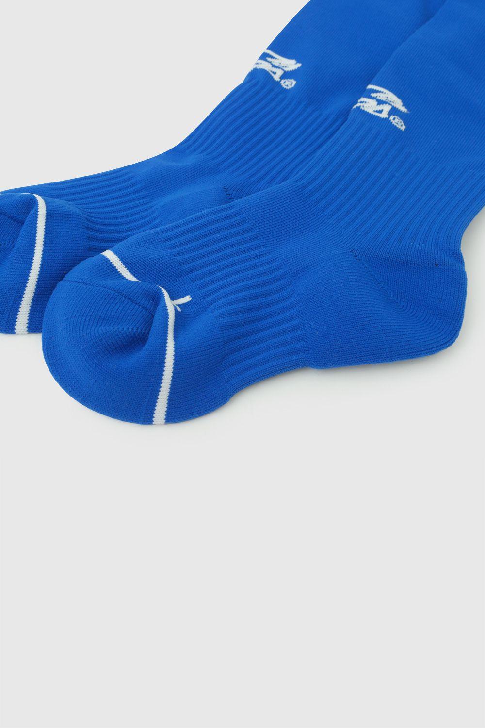 Calcetin Futbol Algodón Azul Unisex 3/4A a 9/12A Colloky-1