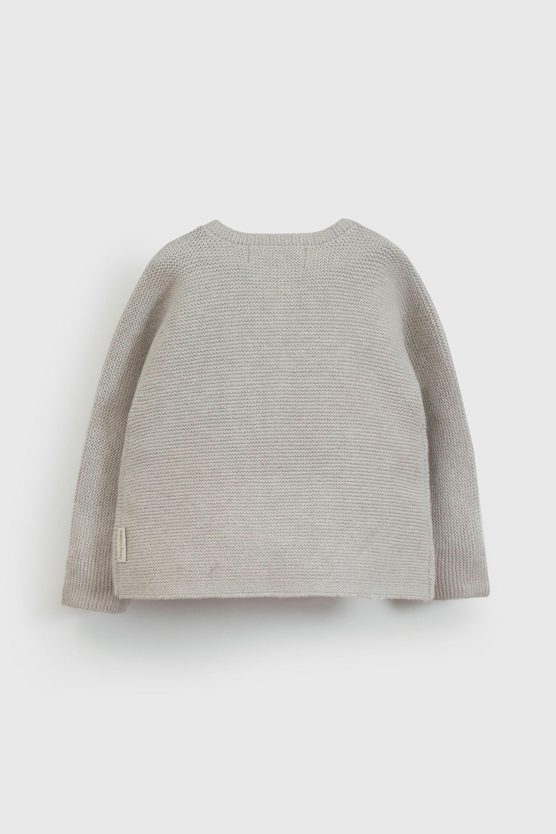 Chaleco de Algodón Gris con Botones Unisex para bebé de 0/3 a 9/12 meses-1