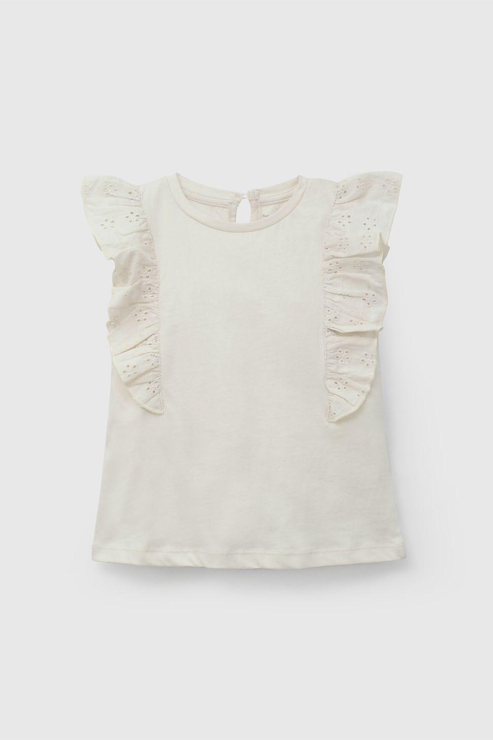 Polera Beige Broderie De Niña POJE7075V26-0